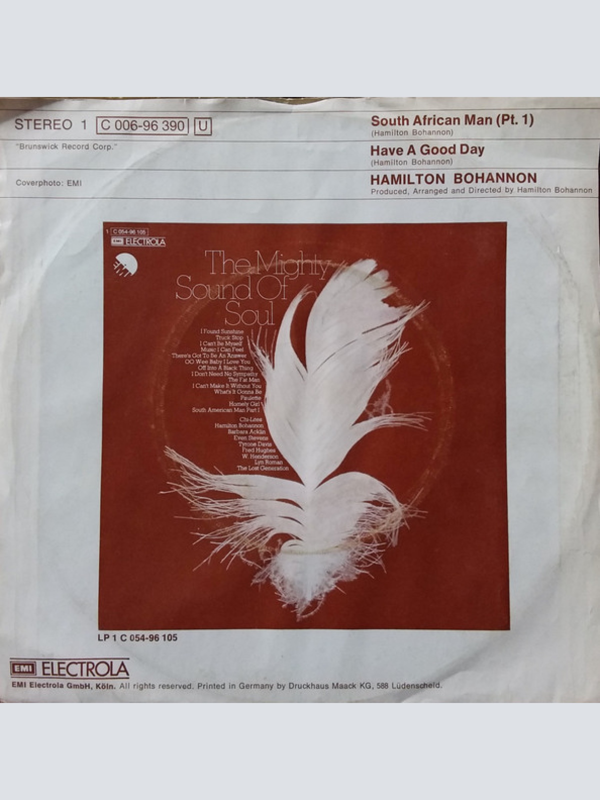 Vinyl / Hamilton Bohannon - South African Man (Pt. 1)