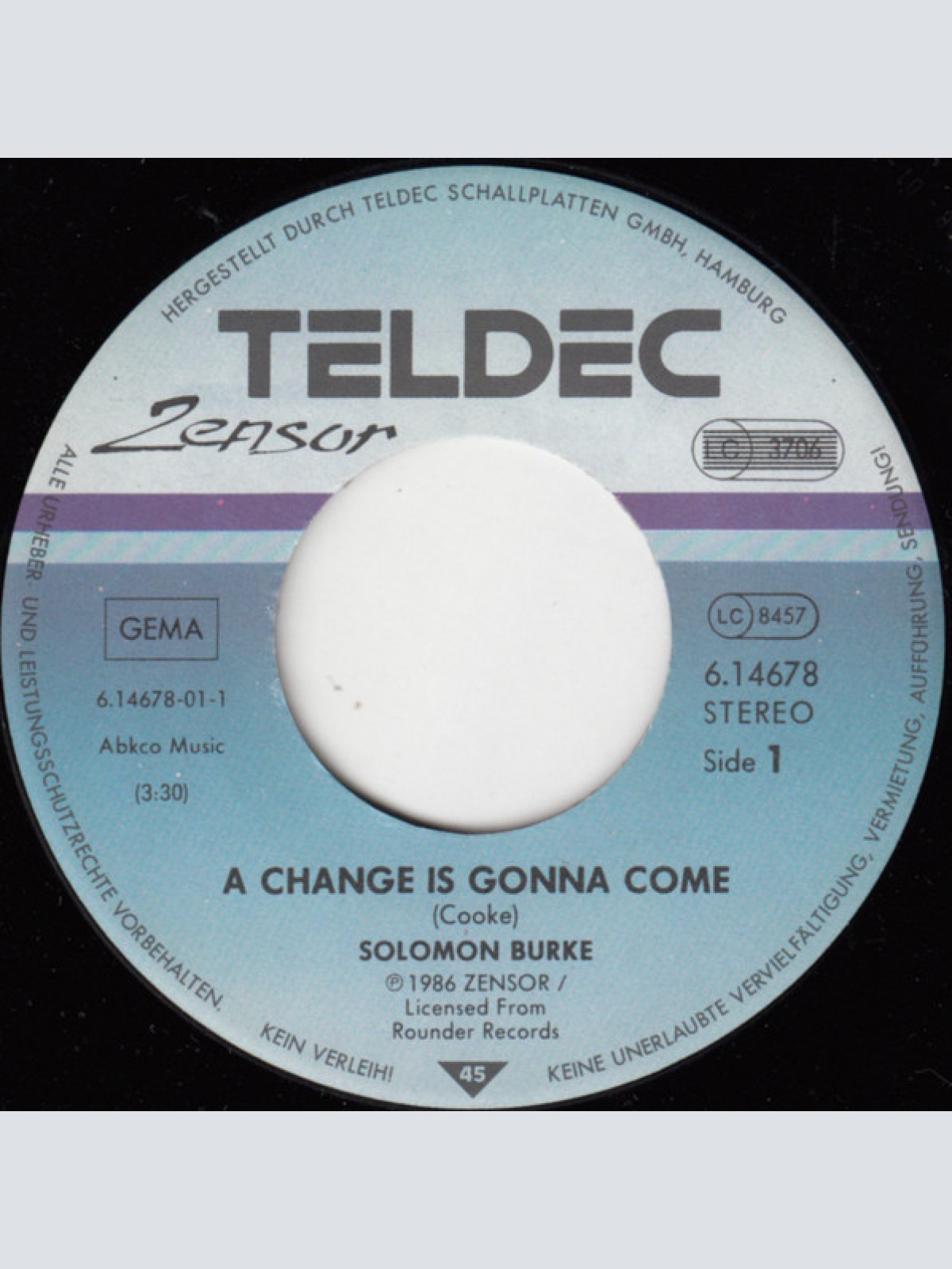 Vinyl / Solomon Burke - A Change Is Gonna Come