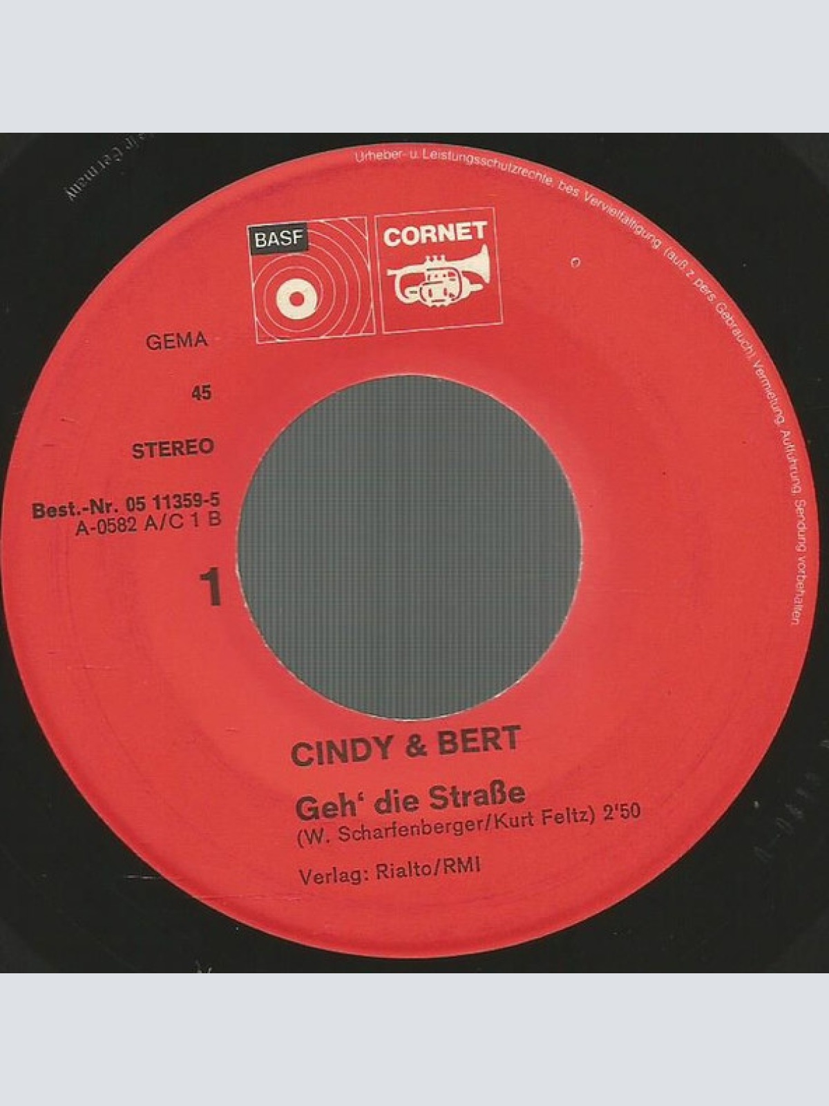 Vinyl / Cindy & Bert - Geh' Die Straße