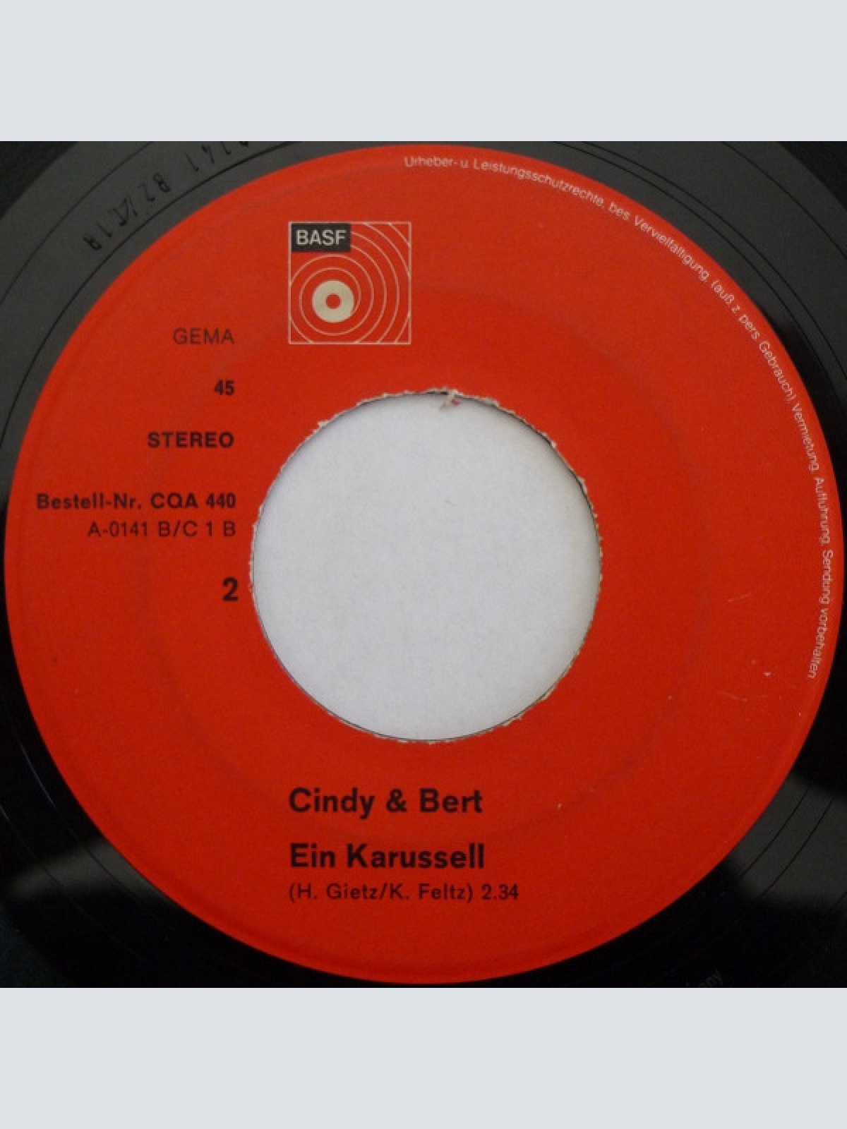 Vinyl / Cindy & Bert - Ich Fand Eine Hand