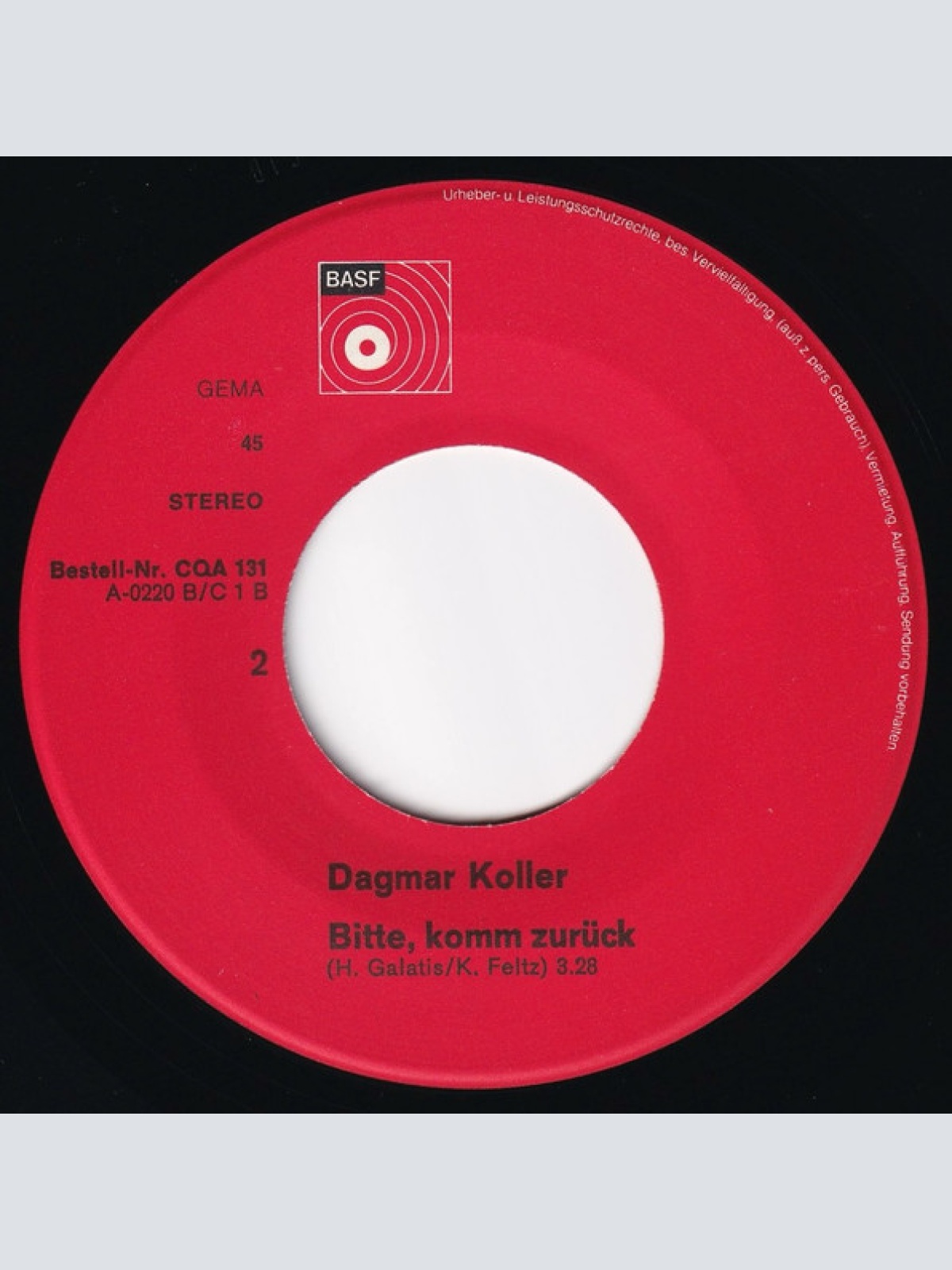 Vinyl / Dagmar Koller - Meine Liebe Kann Nicht Lügen / Bitte, Komm Zurück