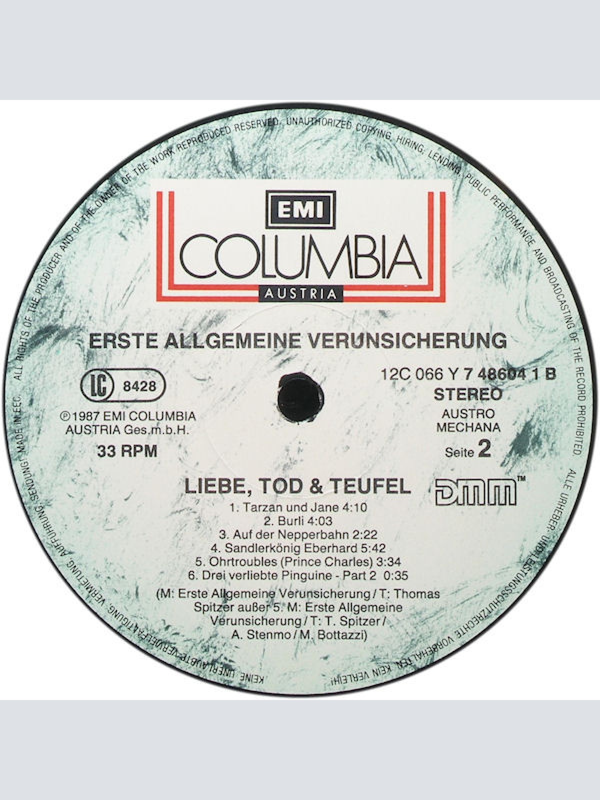 Vinyl / Verunsicherung (Erste Allgemeine)* - Liebe, Tod & Teufel (Teil 1)