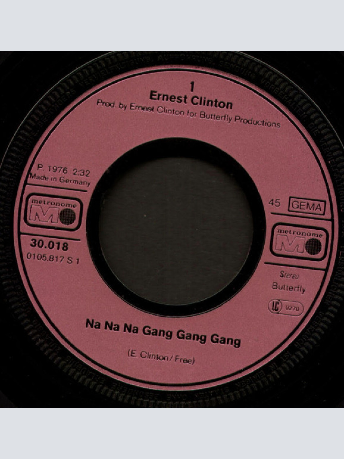 Vinyl / Ernest Clinton - Na Na Na Gang Gang Gang