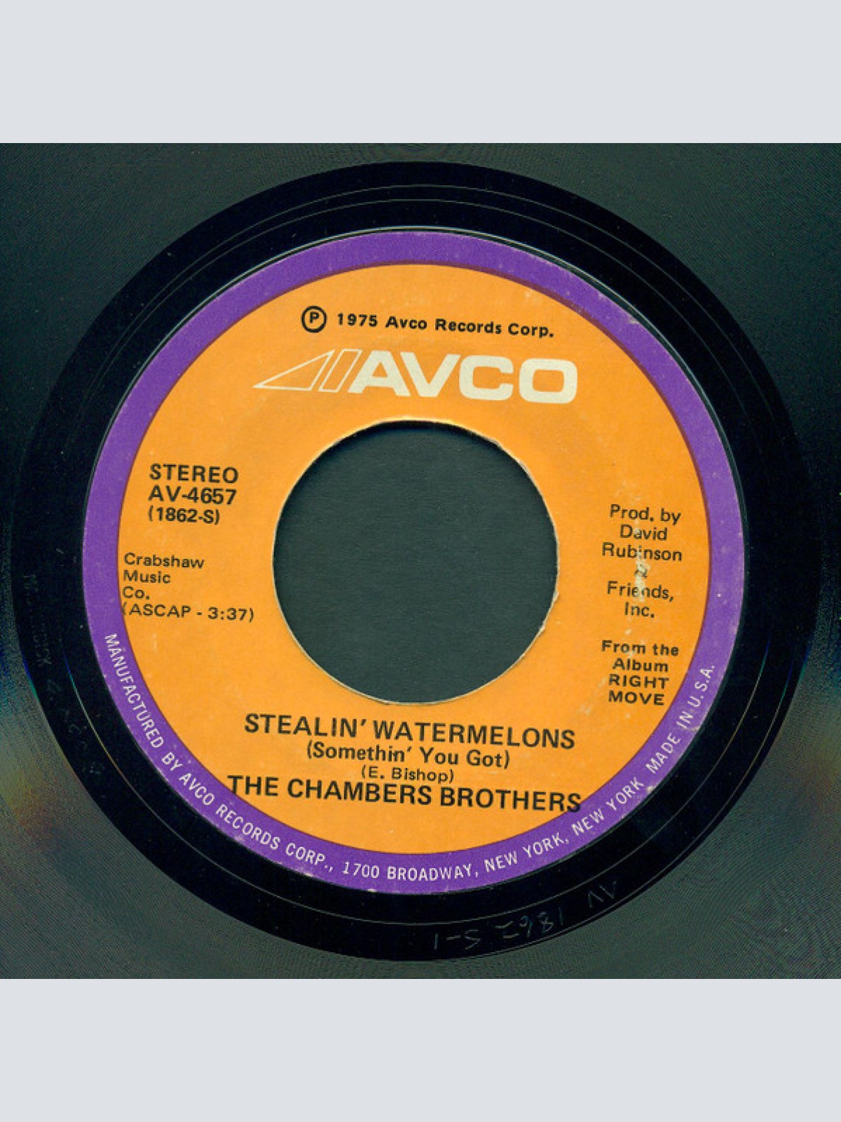 Vinyl / The Chambers Brothers - Stealin' Watermelons (Somethin' You Got) / Miss Lady Brown