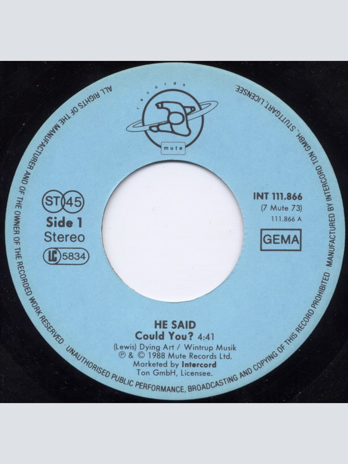 Vinyl / He Said - Could You?