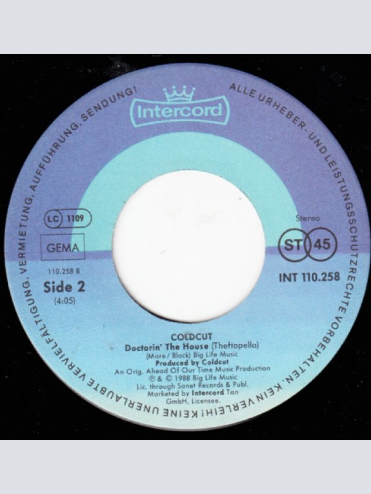 Vinyl / Coldcut - Doctorin' The House