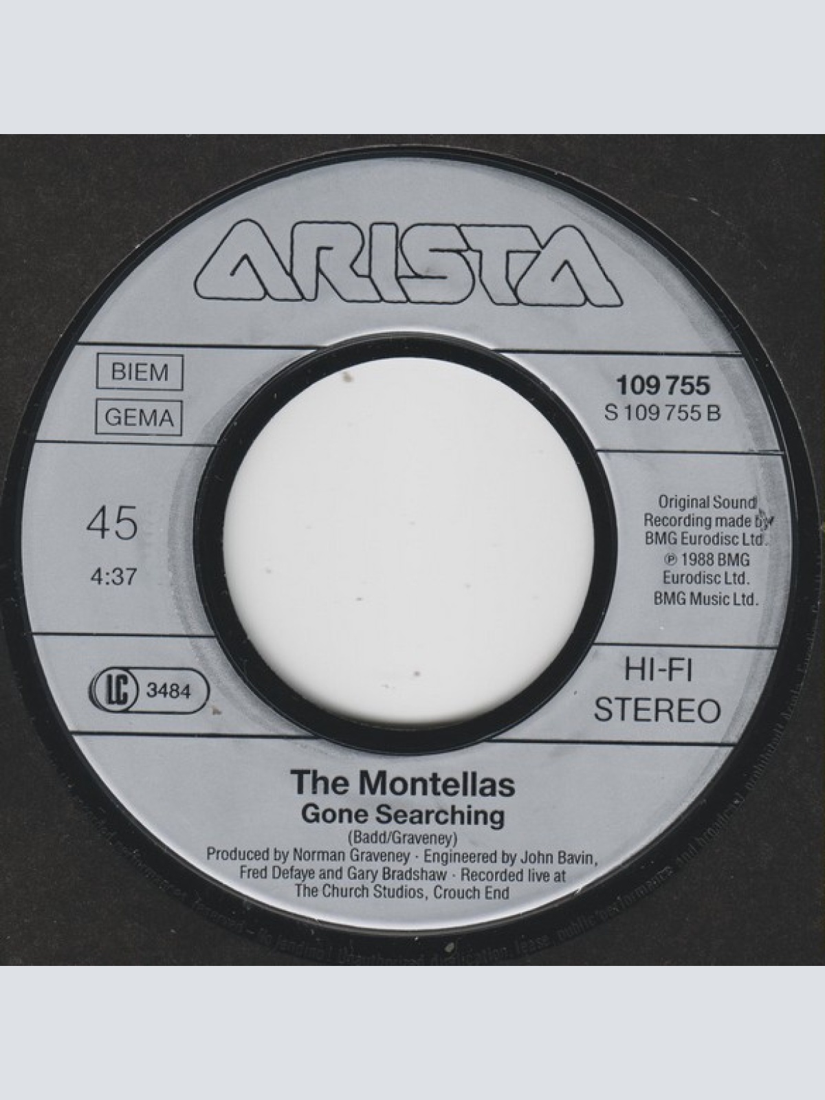 Vinyl / The Montellas - Stop Talking