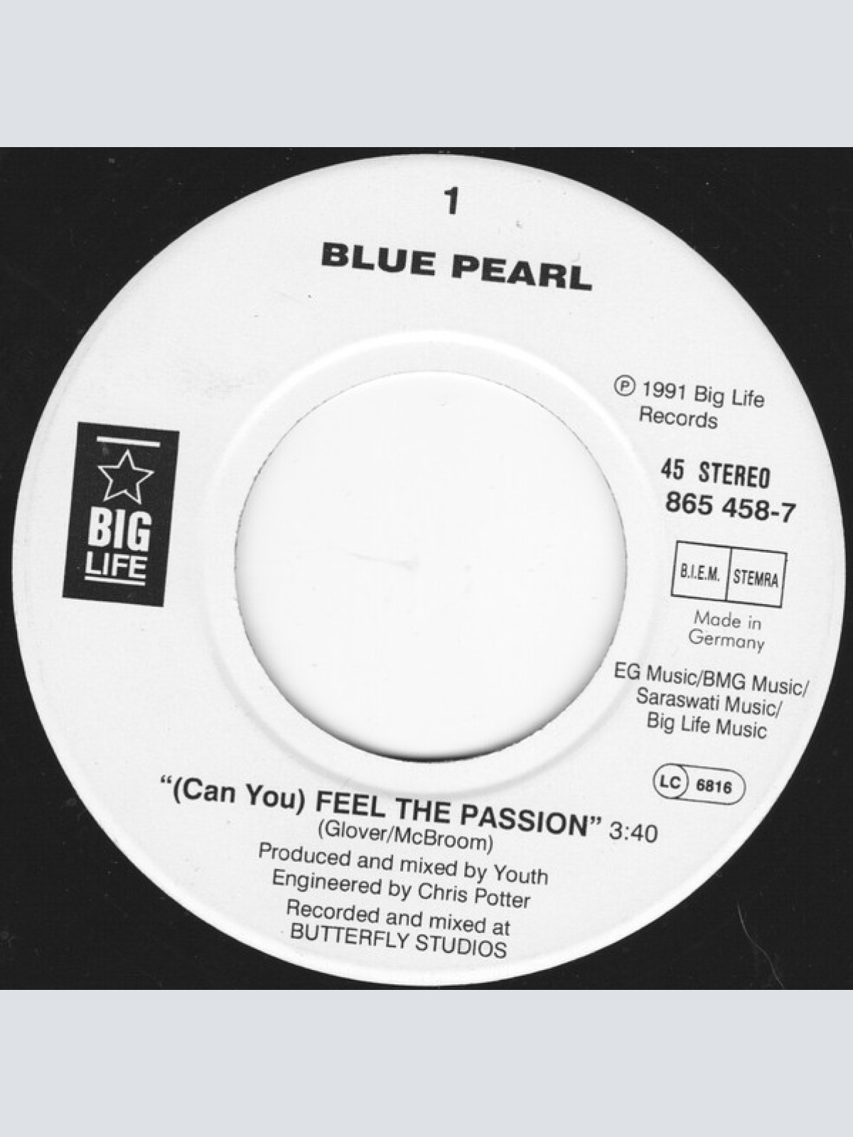 Vinyl / Blue Pearl - (Can You) Feel The Passion