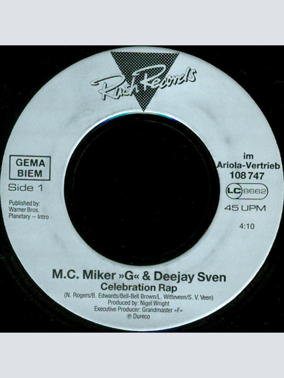 Vinyl / M.C. Miker "G" & Deejay Sven* - Celebration Rap