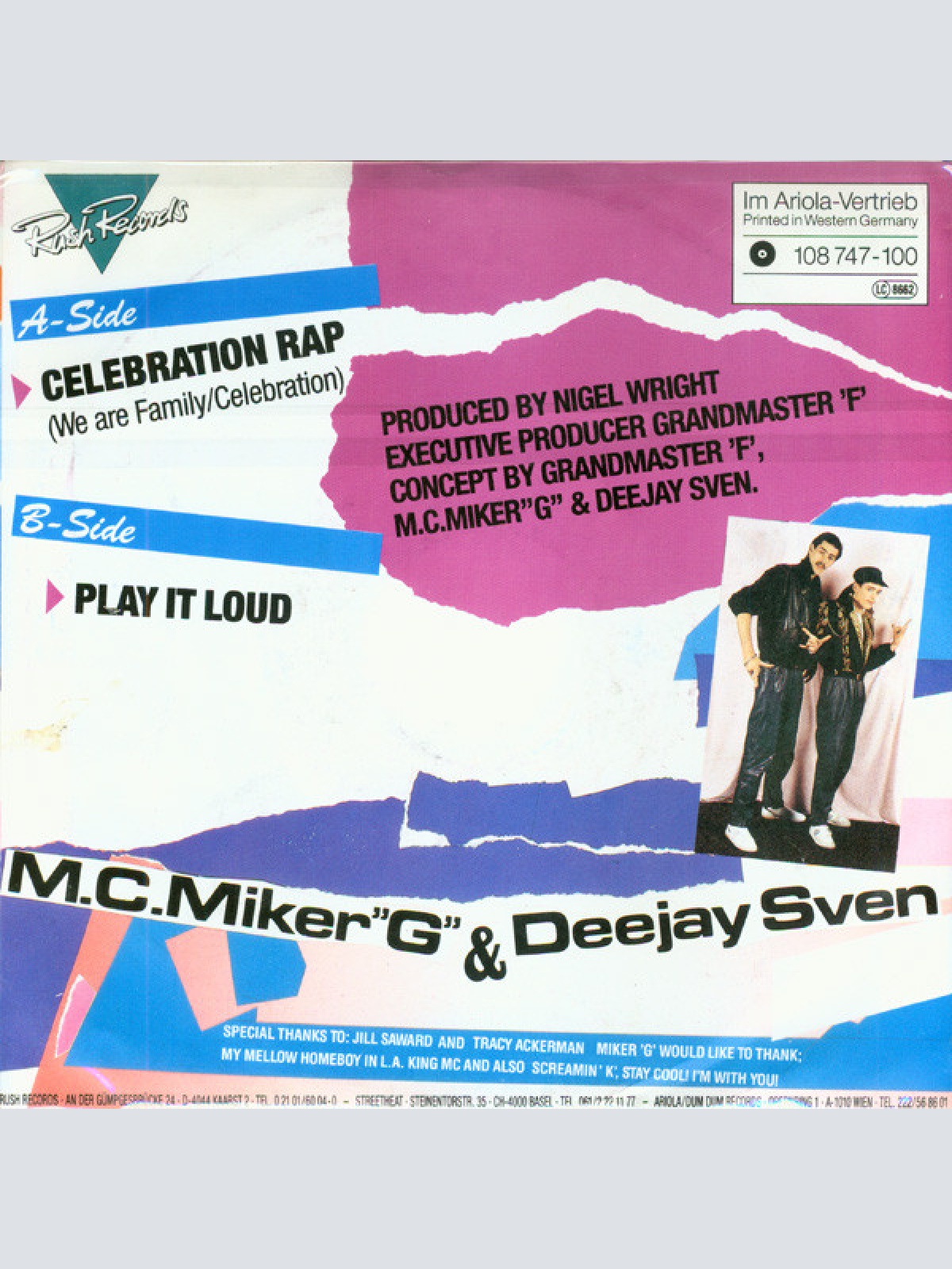 Vinyl / M.C. Miker "G" & Deejay Sven* - Celebration Rap