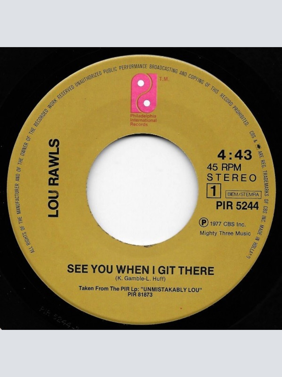 Vinyl / Lou Rawls - See You When I Git There