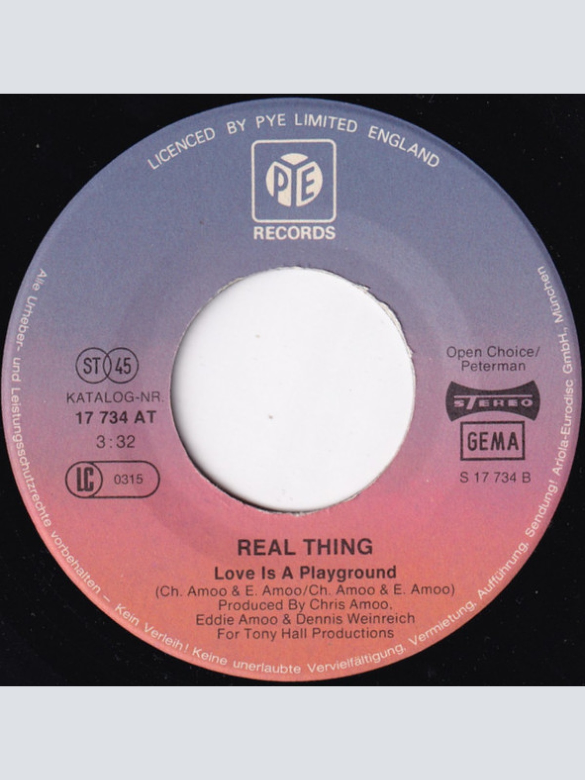 Vinyl / Real Thing* - You'll Never Know What You're Missing