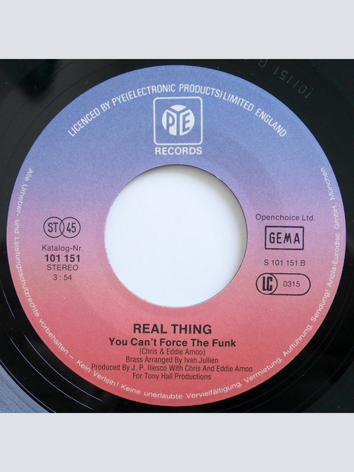 Vinyl / Real Thing* - Give Me Your Love