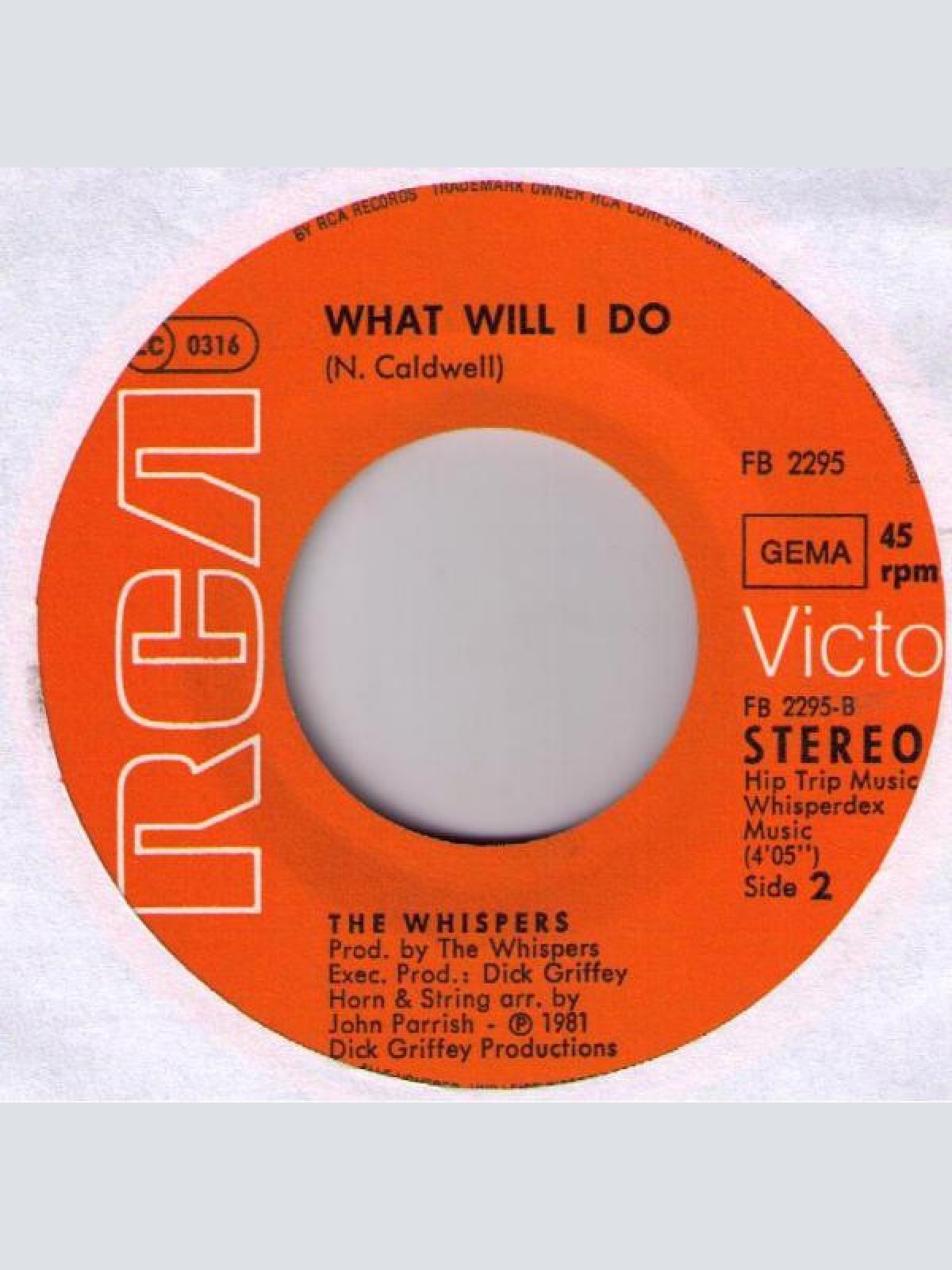 Vinyl / The Whispers - This Kind Of Lovin' / What Will I Do
