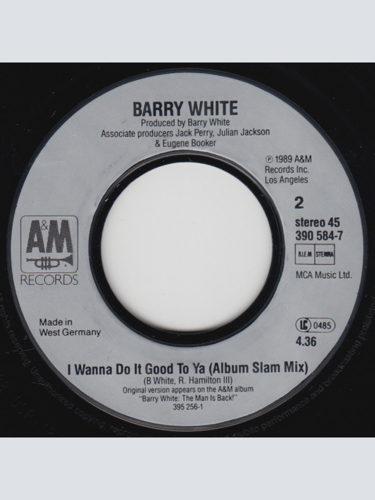 Vinyl / Barry White - I Wanna Do Good To Ya (Monster Remix)