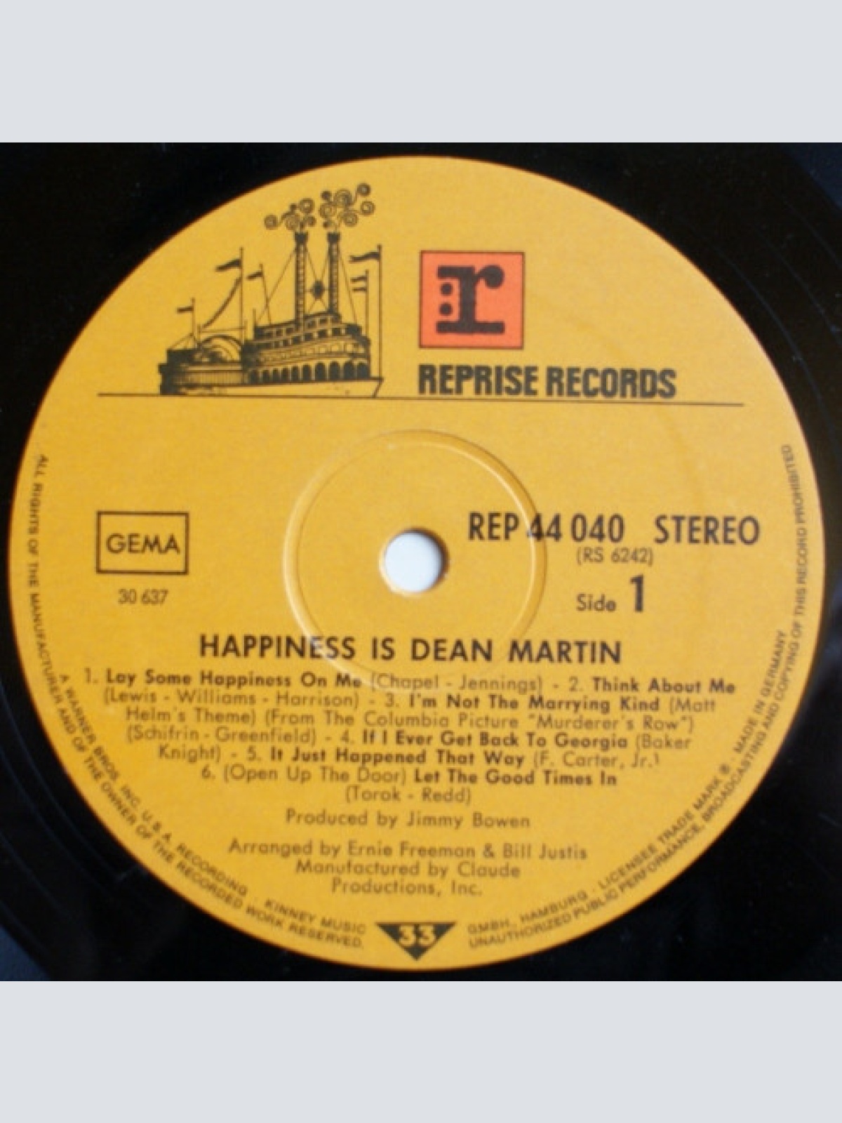 Vinyl / Dean Martin - Happiness Is Dean Martin