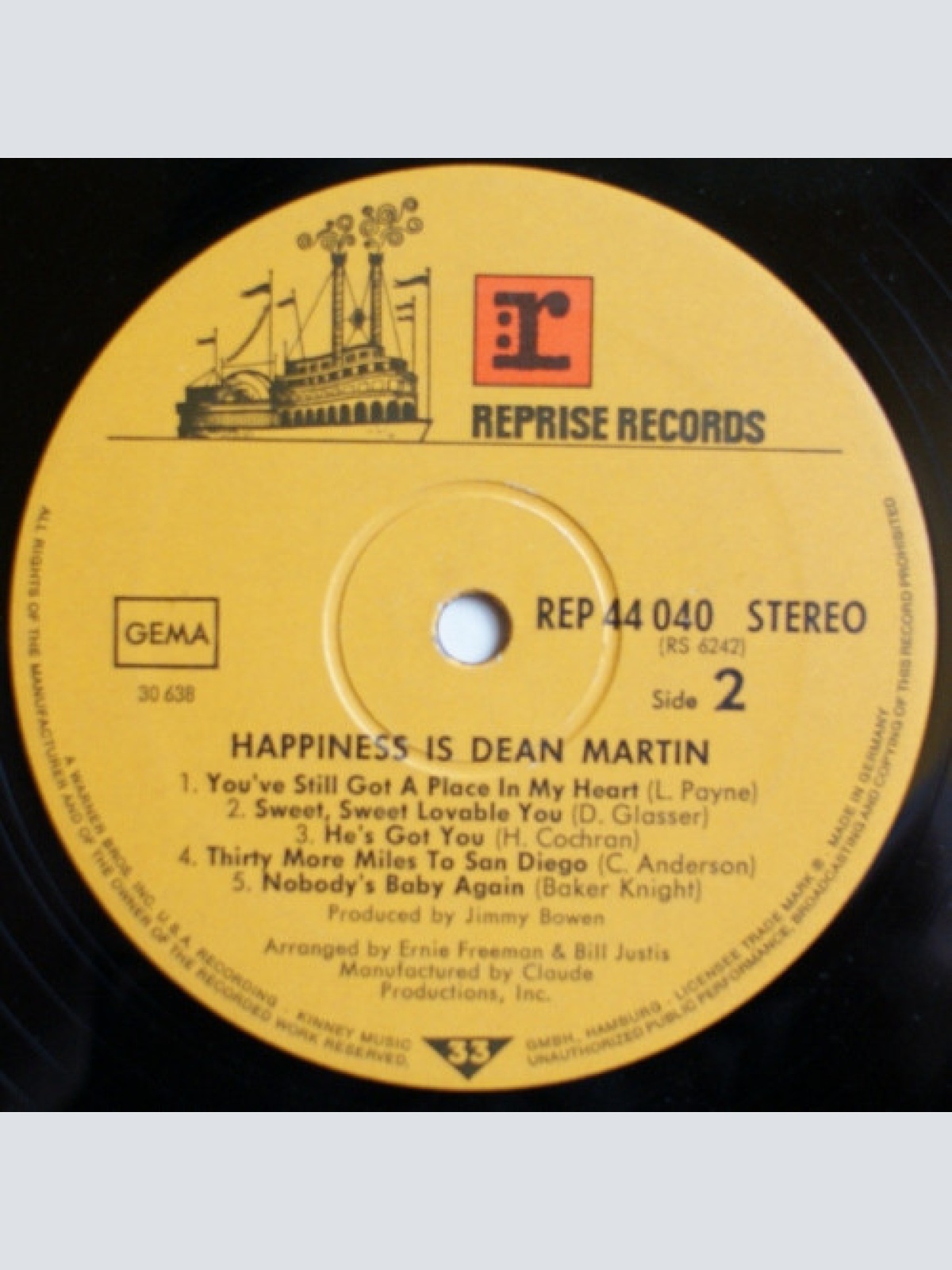 Vinyl / Dean Martin - Happiness Is Dean Martin