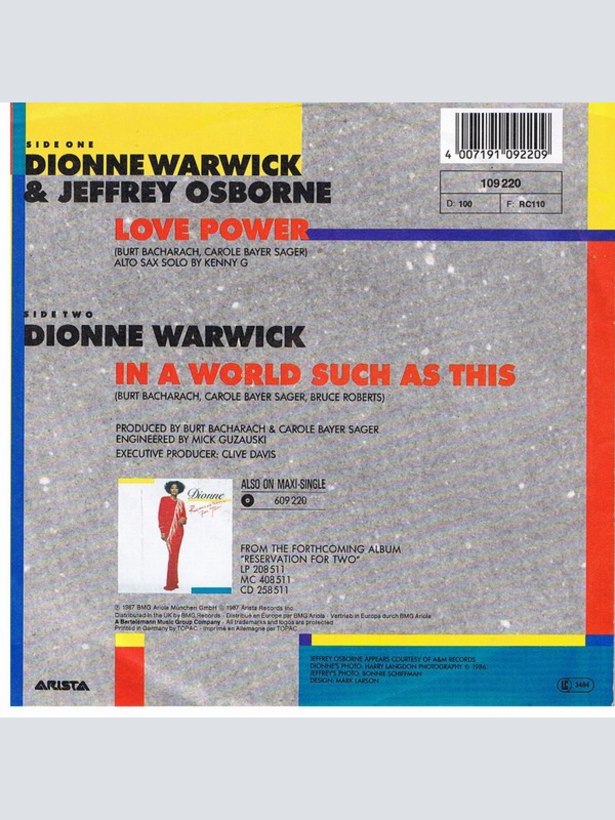 Vinyl / Dionne Warwick & Jeffrey Osborne - Love Power