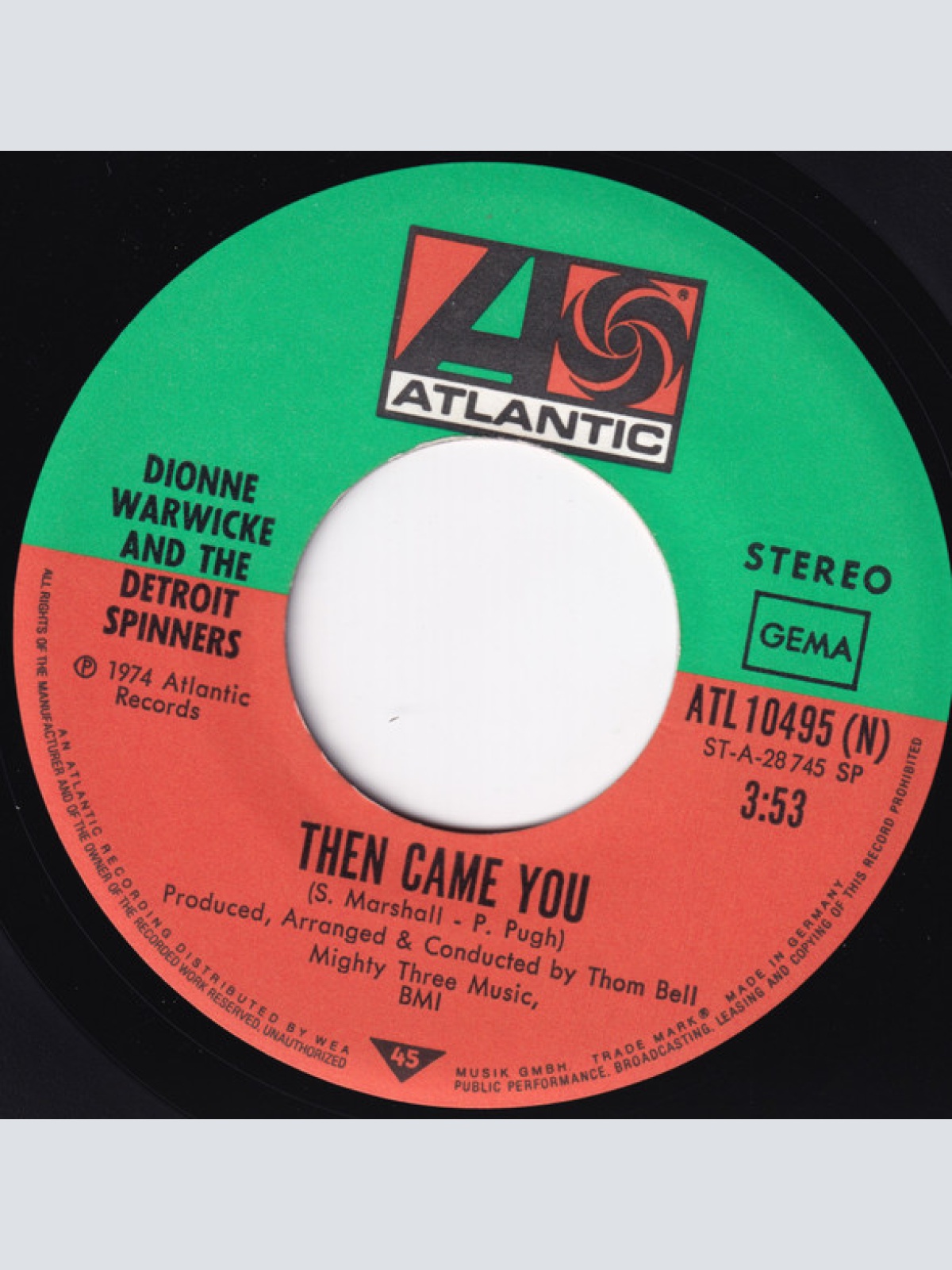 Vinyl / Dionne Warwicke* And The Detroit Spinners* - Then Came You