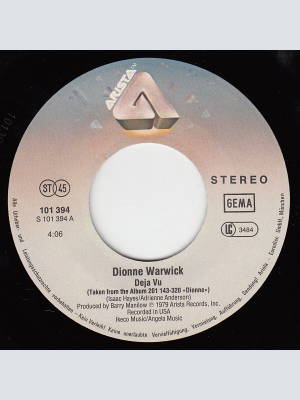 Vinyl / Dionne Warwick - Deja Vu