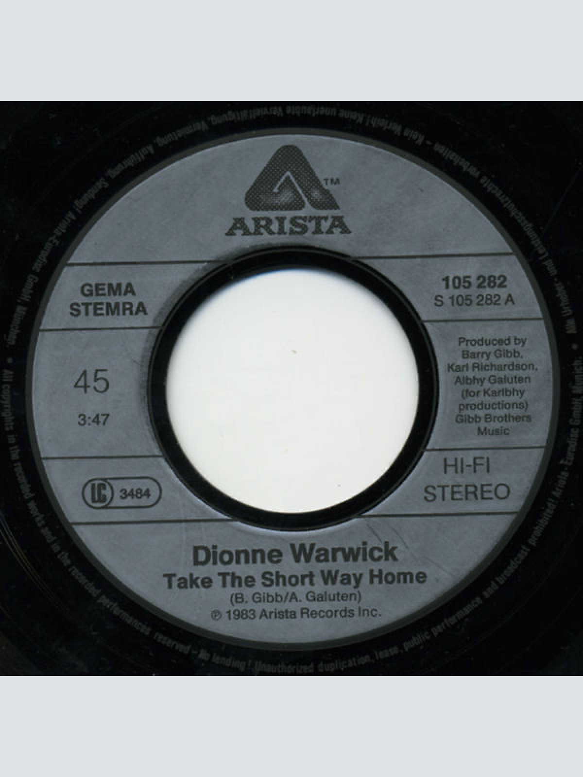 Vinyl / Dionne Warwick - Take The Short Way Home