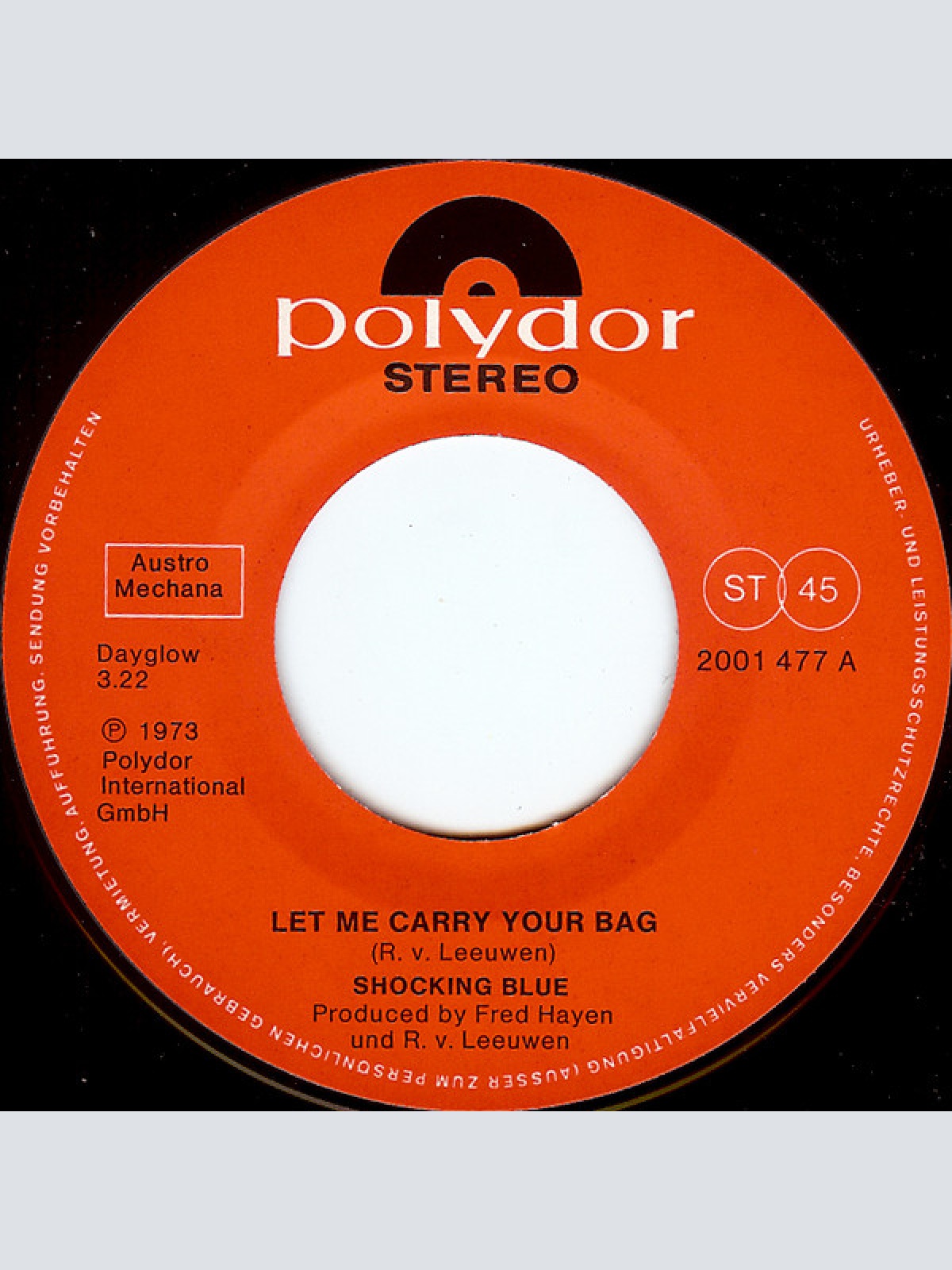 Vinyl / Shocking Blue - Let Me Carry Your Bag