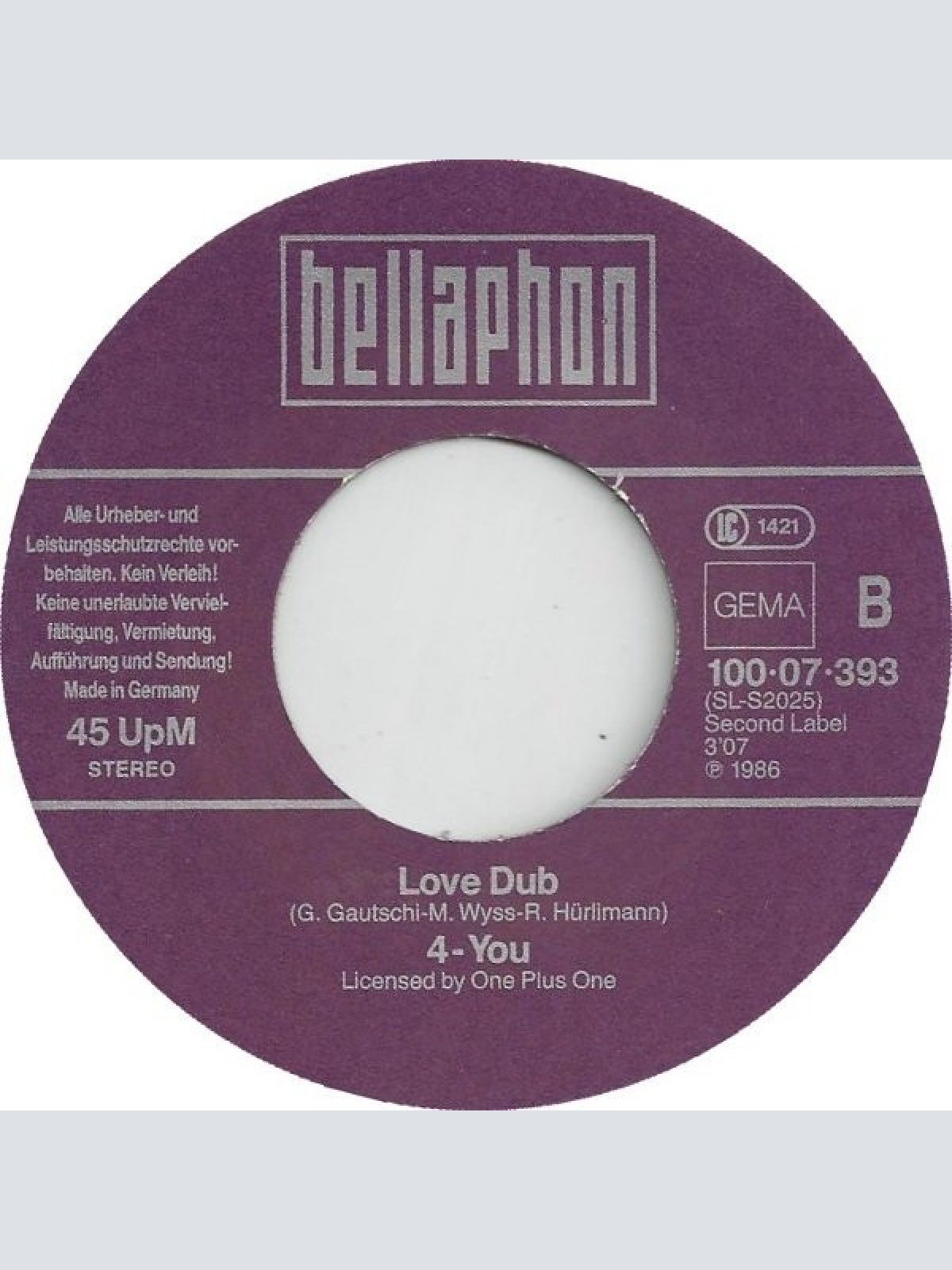 Vinyl / 4-You - I Was Made For Loving You