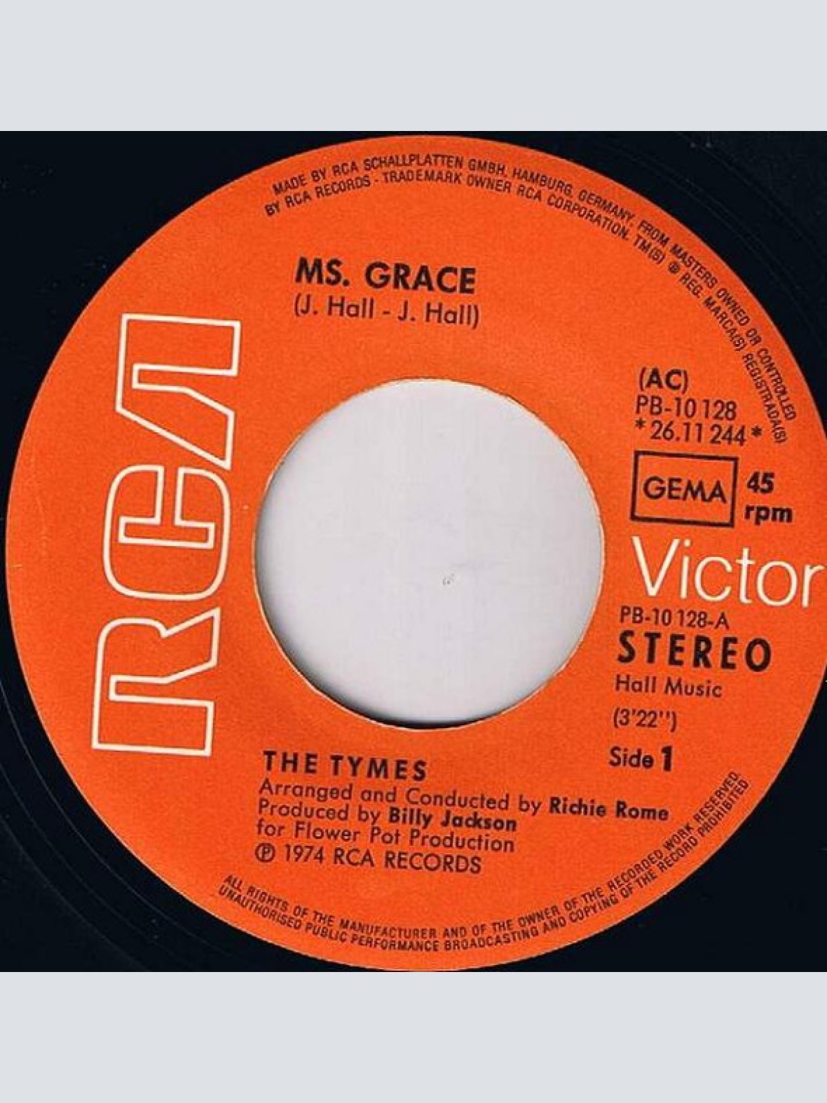 Vinyl / The Tymes - Ms. Grace