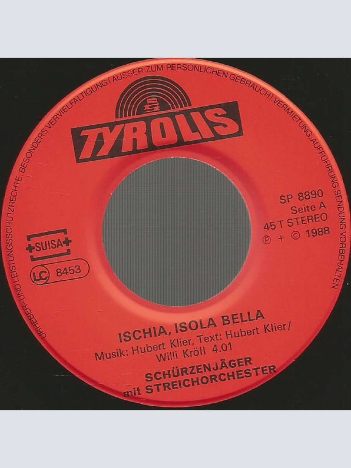 Vinyl / Schürzenjäger - Ischia-Isola Bella