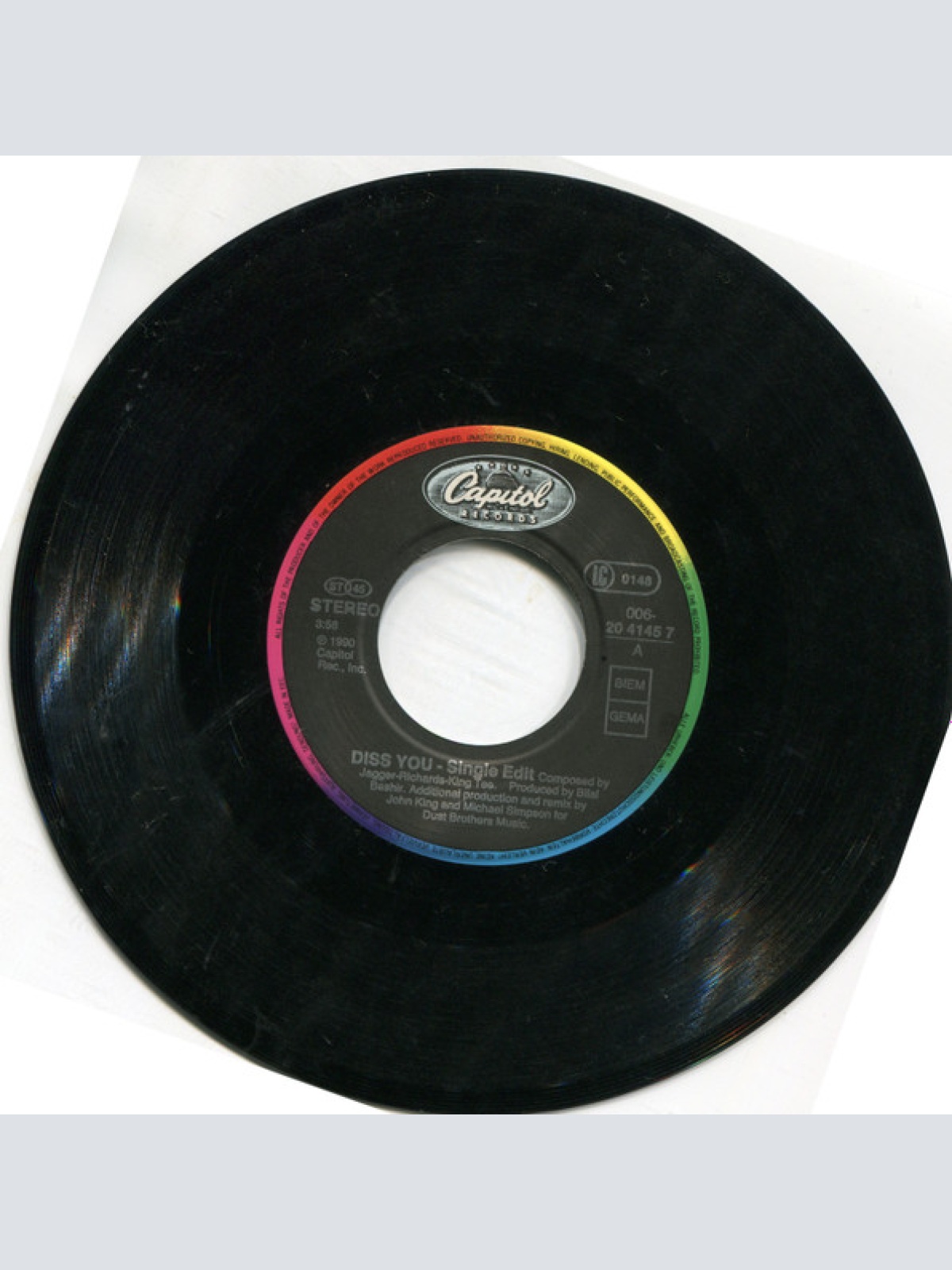 Vinyl / King Tee - Diss You