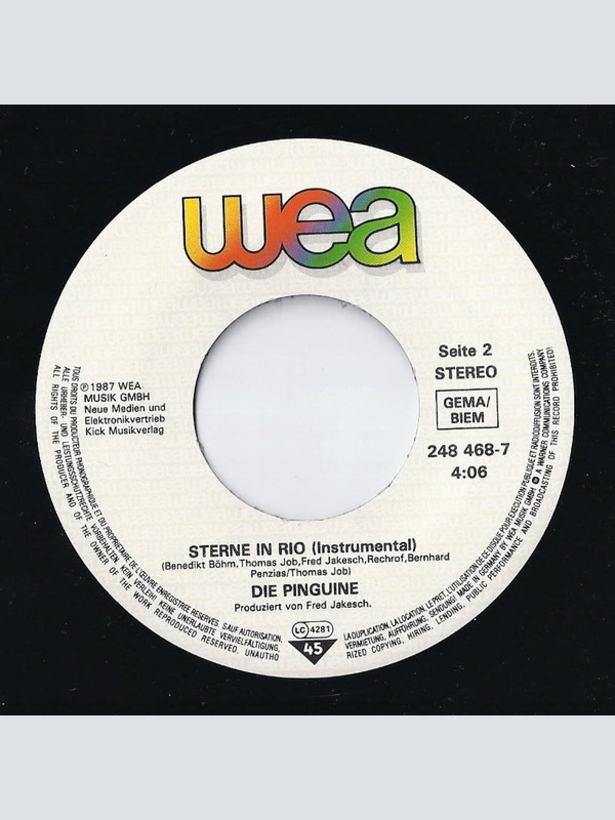 Vinyl / Die Pinguine - Sterne In Rio