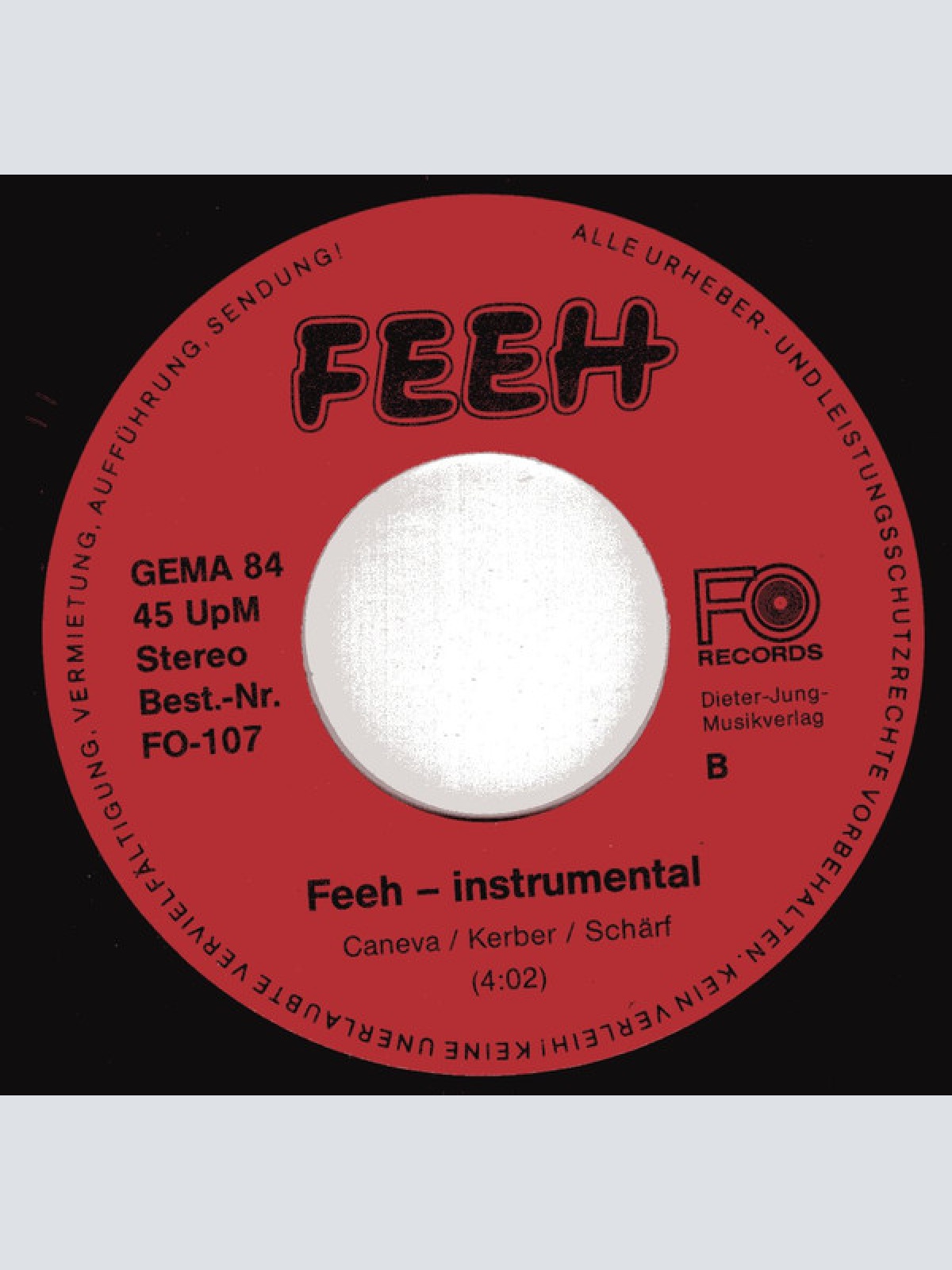 Vinyl / Feeh - ...Denn Mit Dir War's Schön