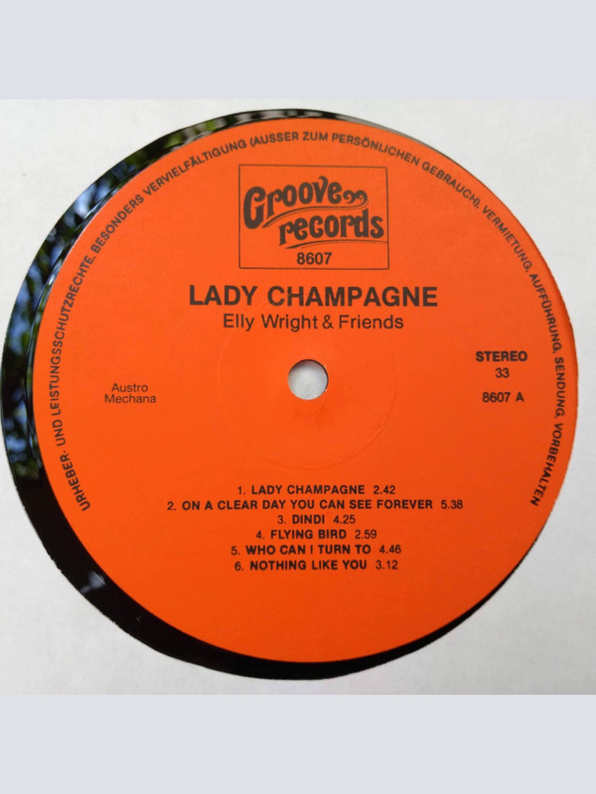 Vinyl / Elly Wright - Lady Champagne
