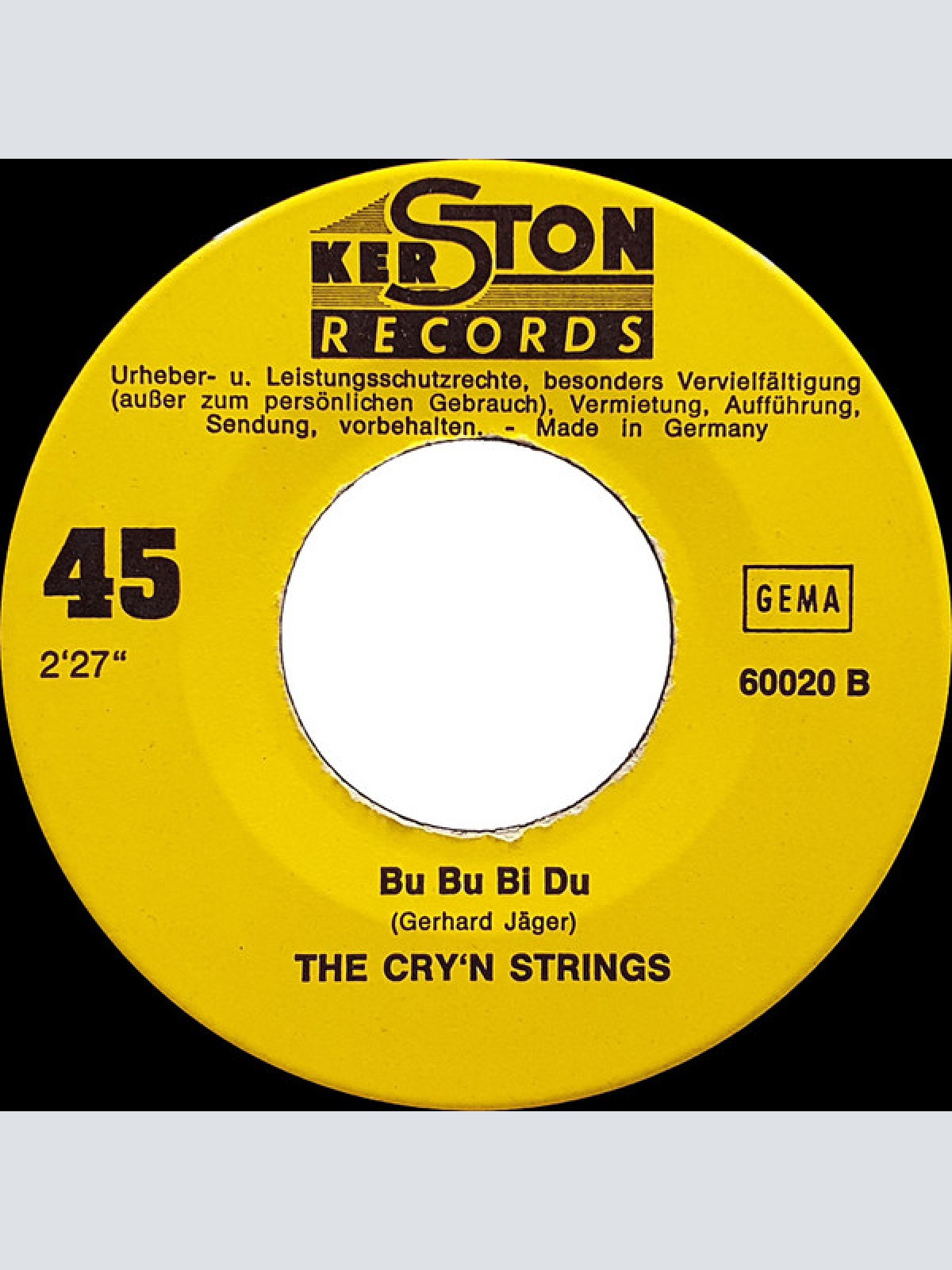 Vinyl / The Cry'n Strings - Monja