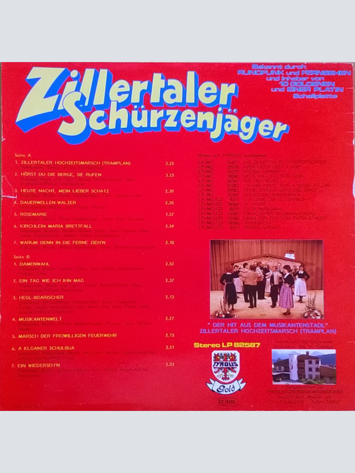 Vinyl / Zillertaler Schürzenjäger - Damenwahl zum Zillertaler Hochzeitsmarsch (Tramplan)