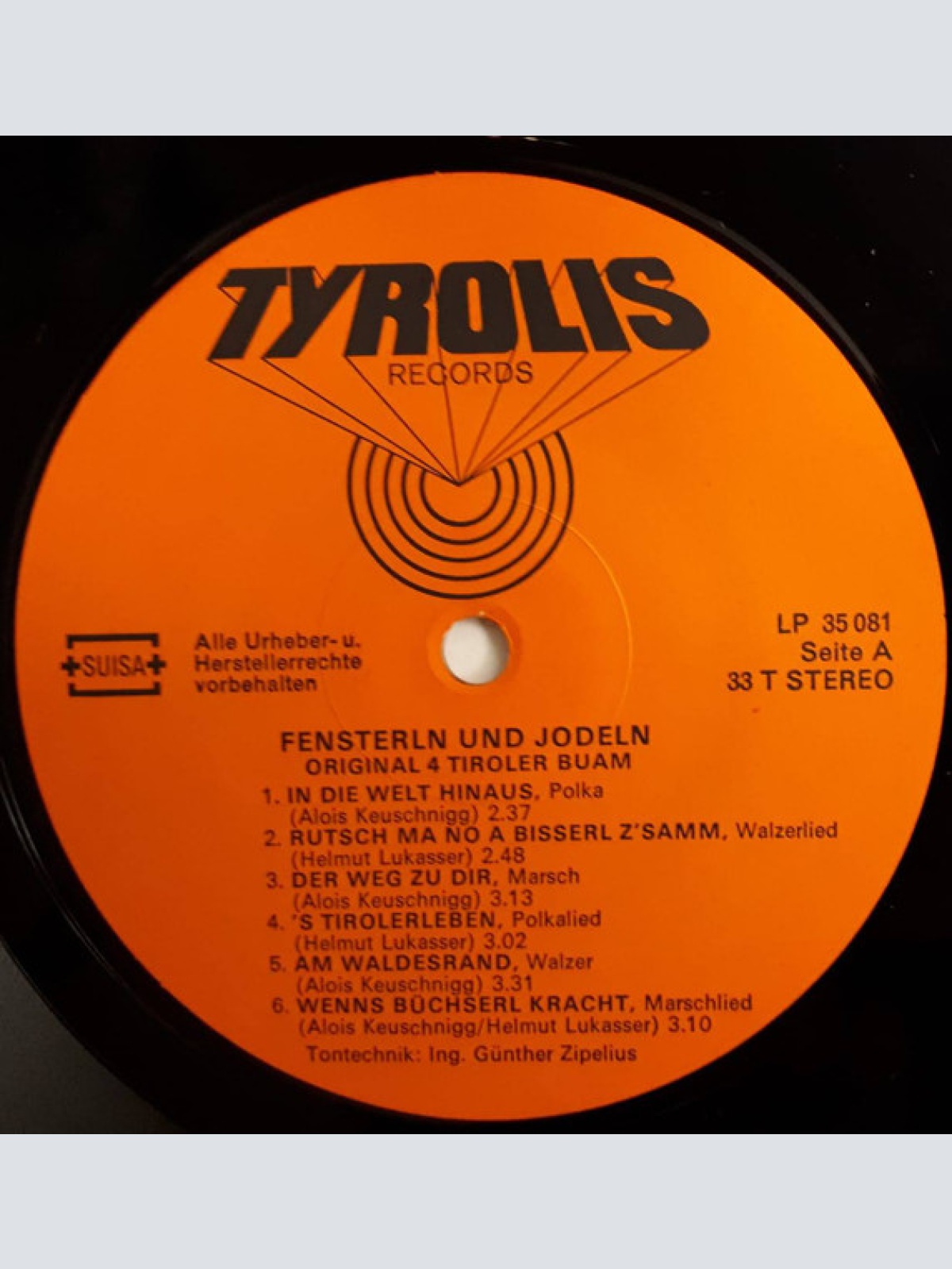 Vinyl / Original 4 Tiroler Buam - Fensterln Und Jodeln