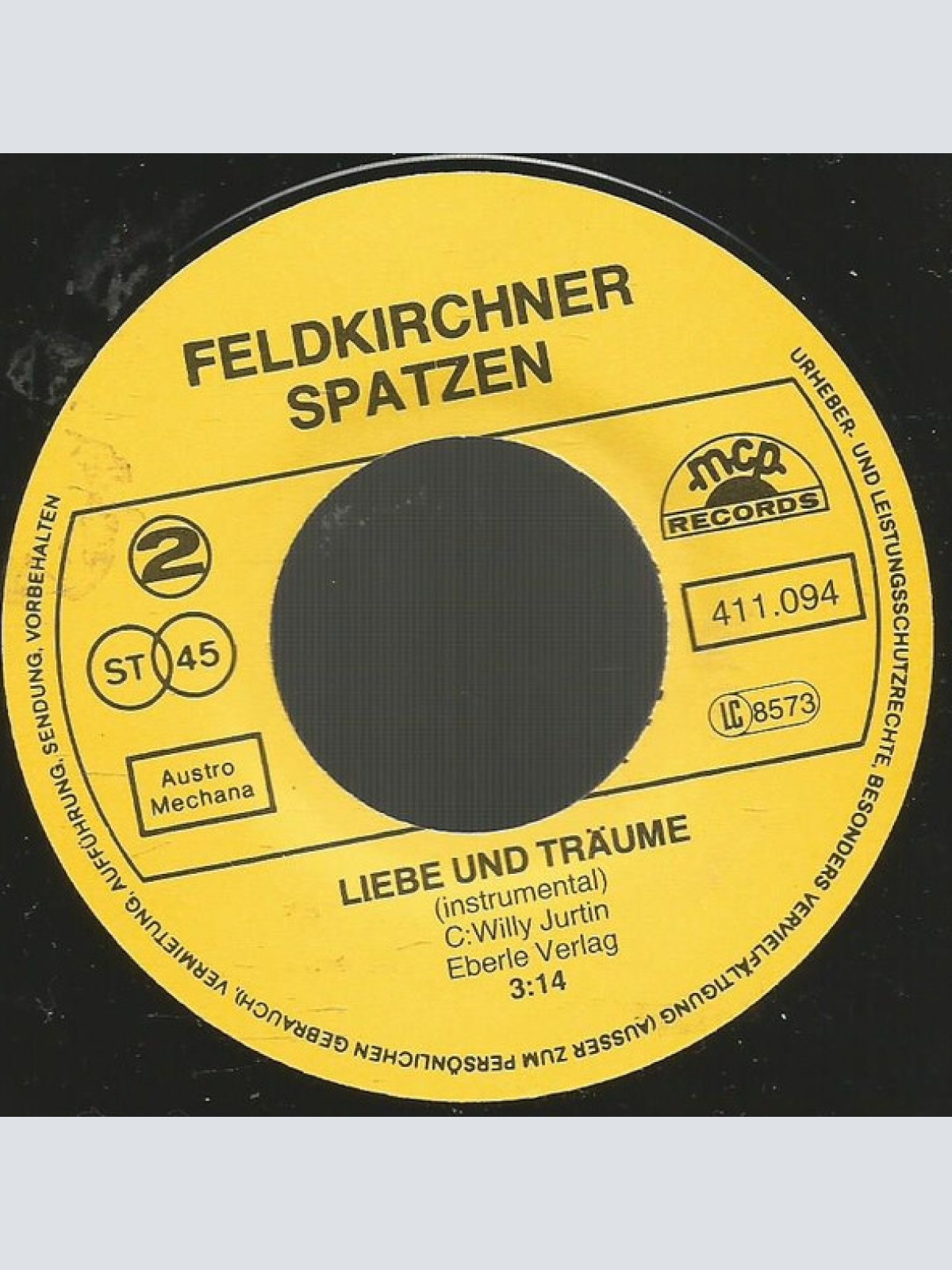 Vinyl / Feldkirchner Spatzen - Spiel Noch Einmal Unser Lied / Liebe Und Träume