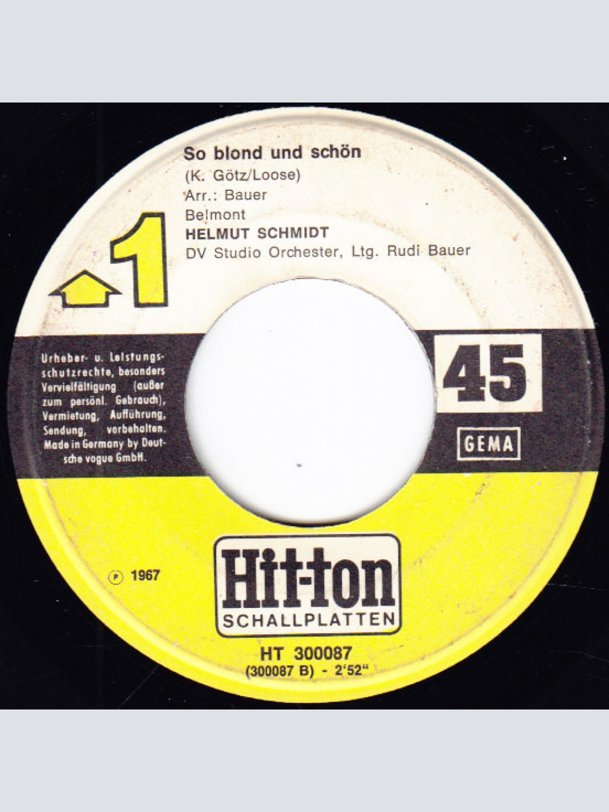 Vinyl / Helmut Schmidt (2) - Das Ende Vom Lied