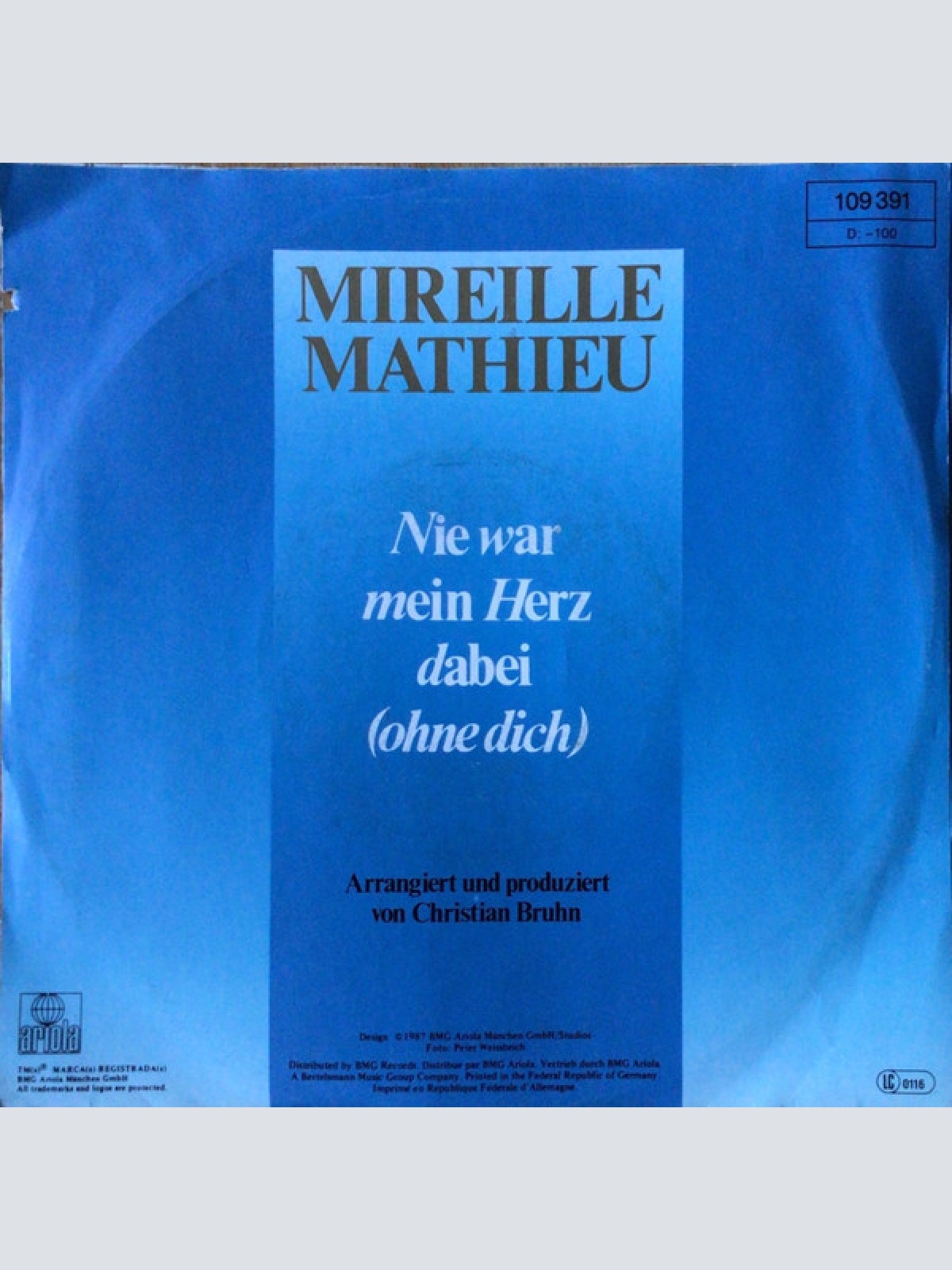Vinyl / Mireille Mathieu - Nie War Mein Herz Dabei (Ohne Dich)