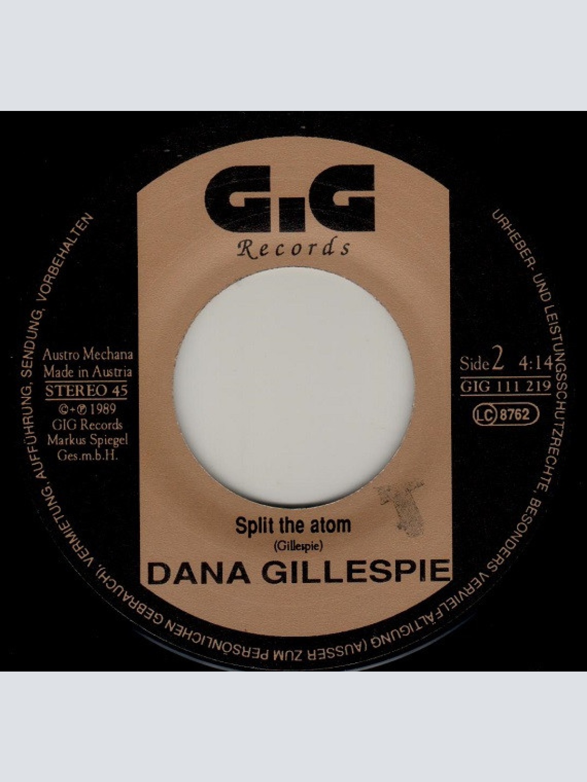 Vinyl / Dana Gillespie - The Sound Of My Heart