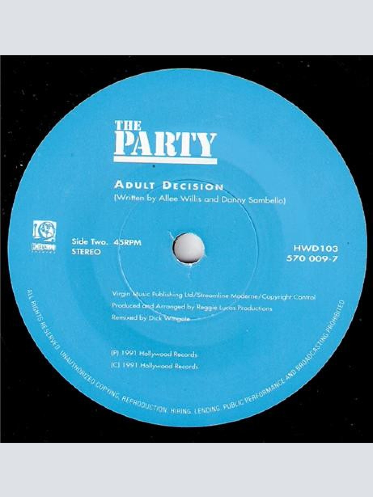Vinyl / The Party - That's Why