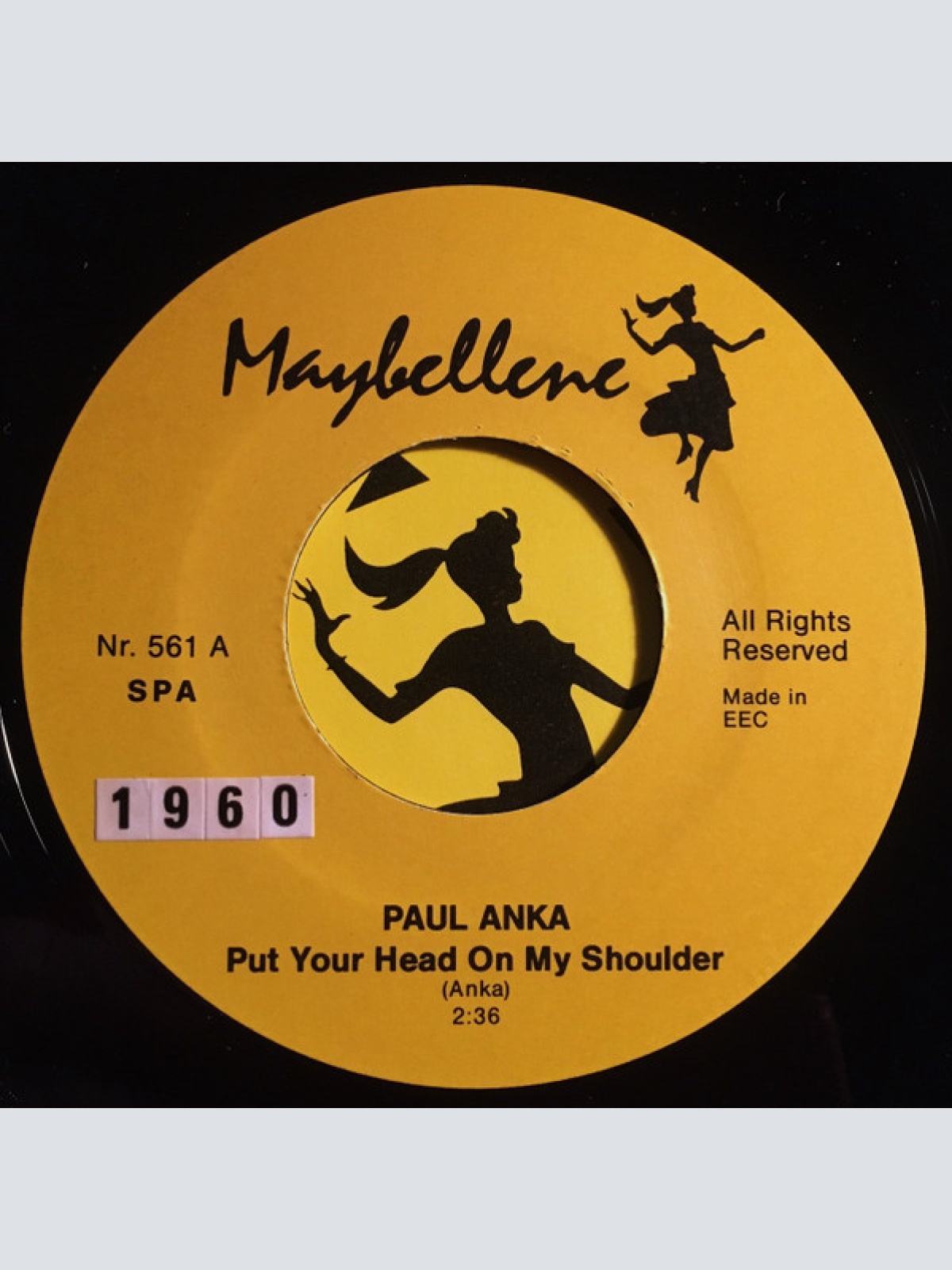 Vinyl / Paul Anka - Put Your Head On My Shoulder / It's Time To Cry