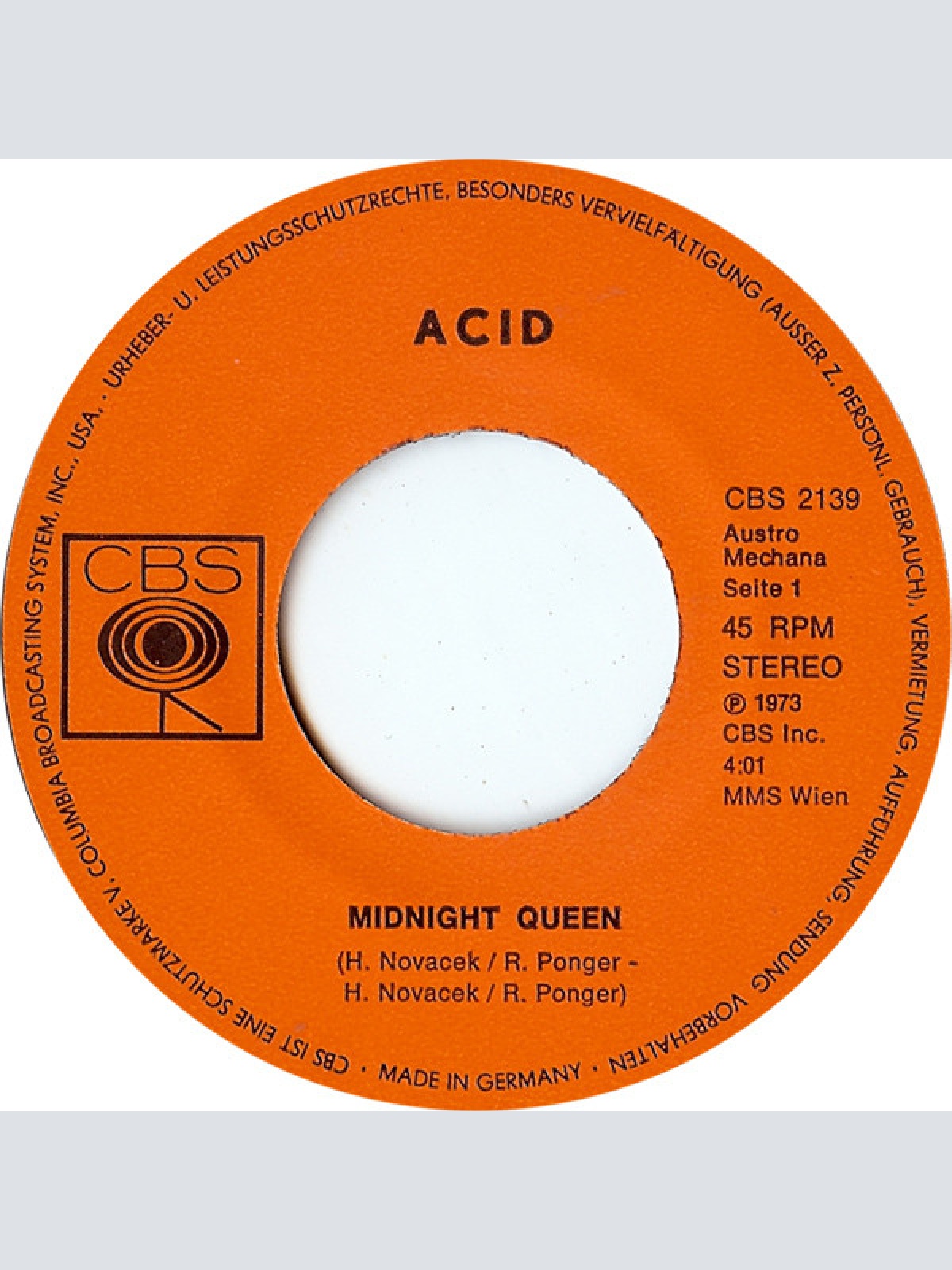 Vinyl / Acid (4) - Midnight Queen / Six To Seven