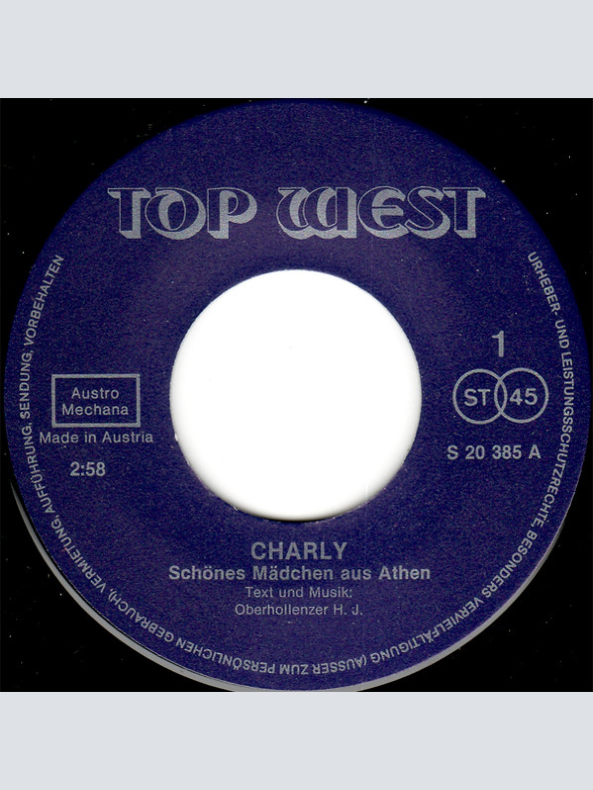 Vinyl / Charly (42) - Schönes Mädchen Aus Athen