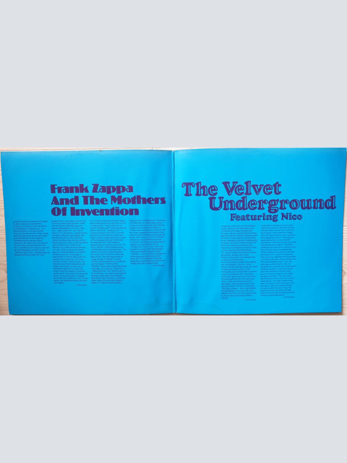 Vinyl / Frank Zappa And The Mothers Of Invention*, The Velvet Underground Featuring Nico (3) - Pop History