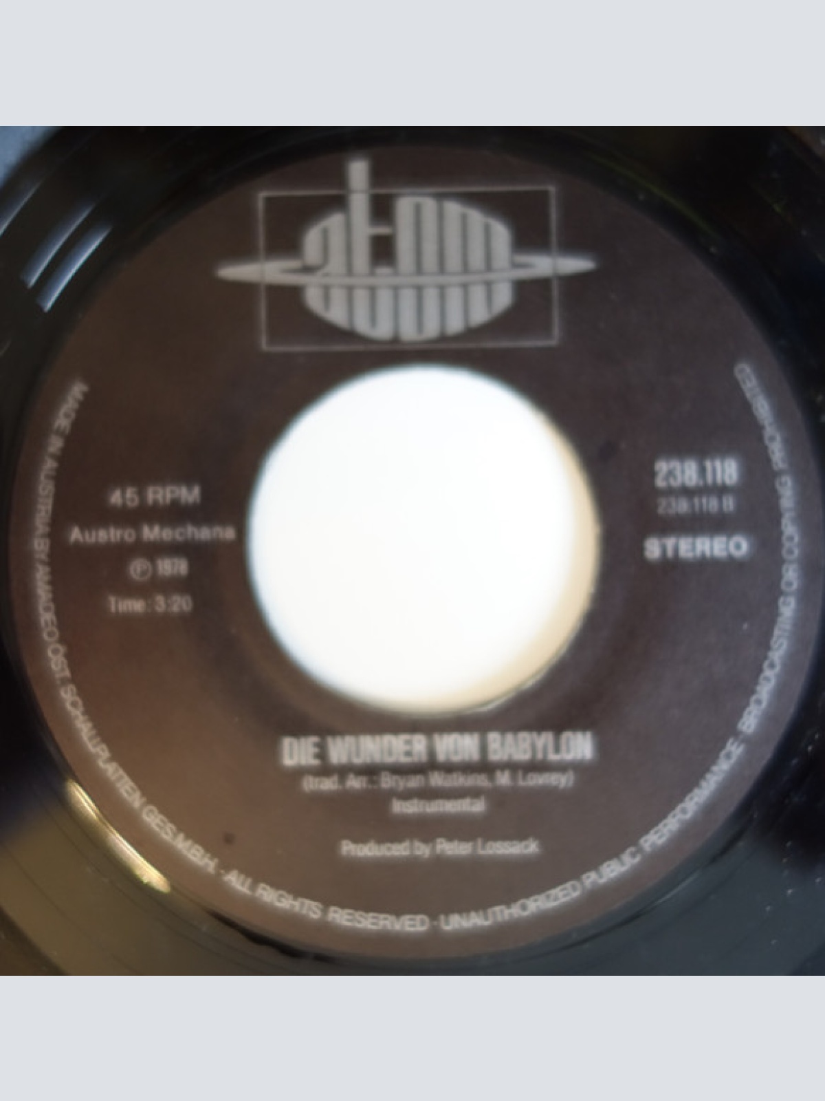 Vinyl / Tommy (7) - Die Wunder Von Babylon (Rivers Of Babylon)