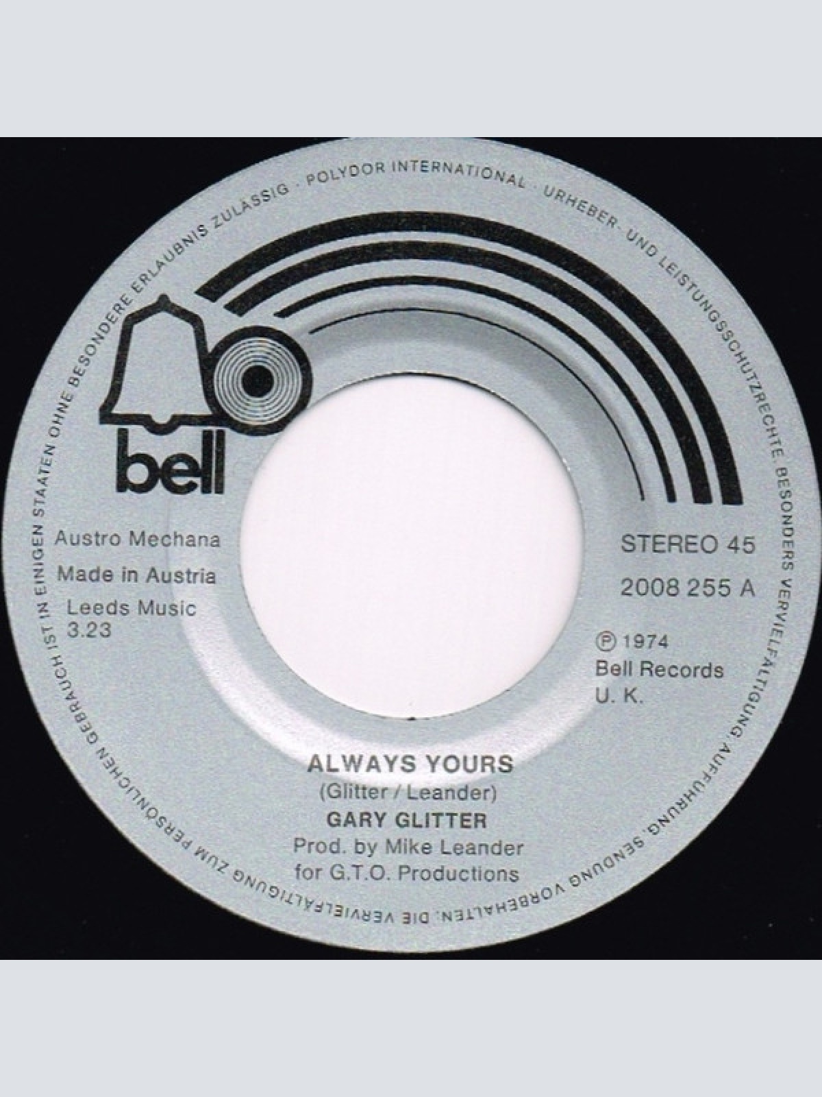 Vinyl / Gary Glitter - Always Yours