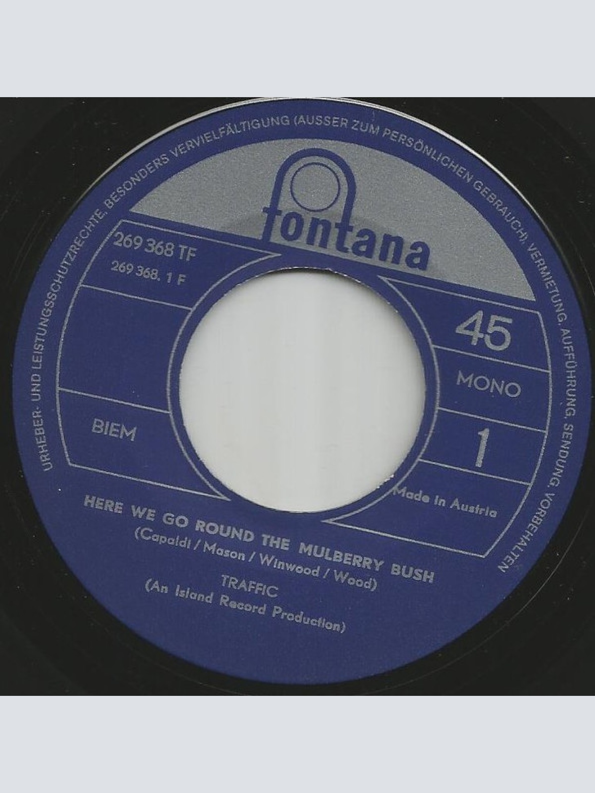 Vinyl / Traffic - Here We Go Round The Mulberry Bush