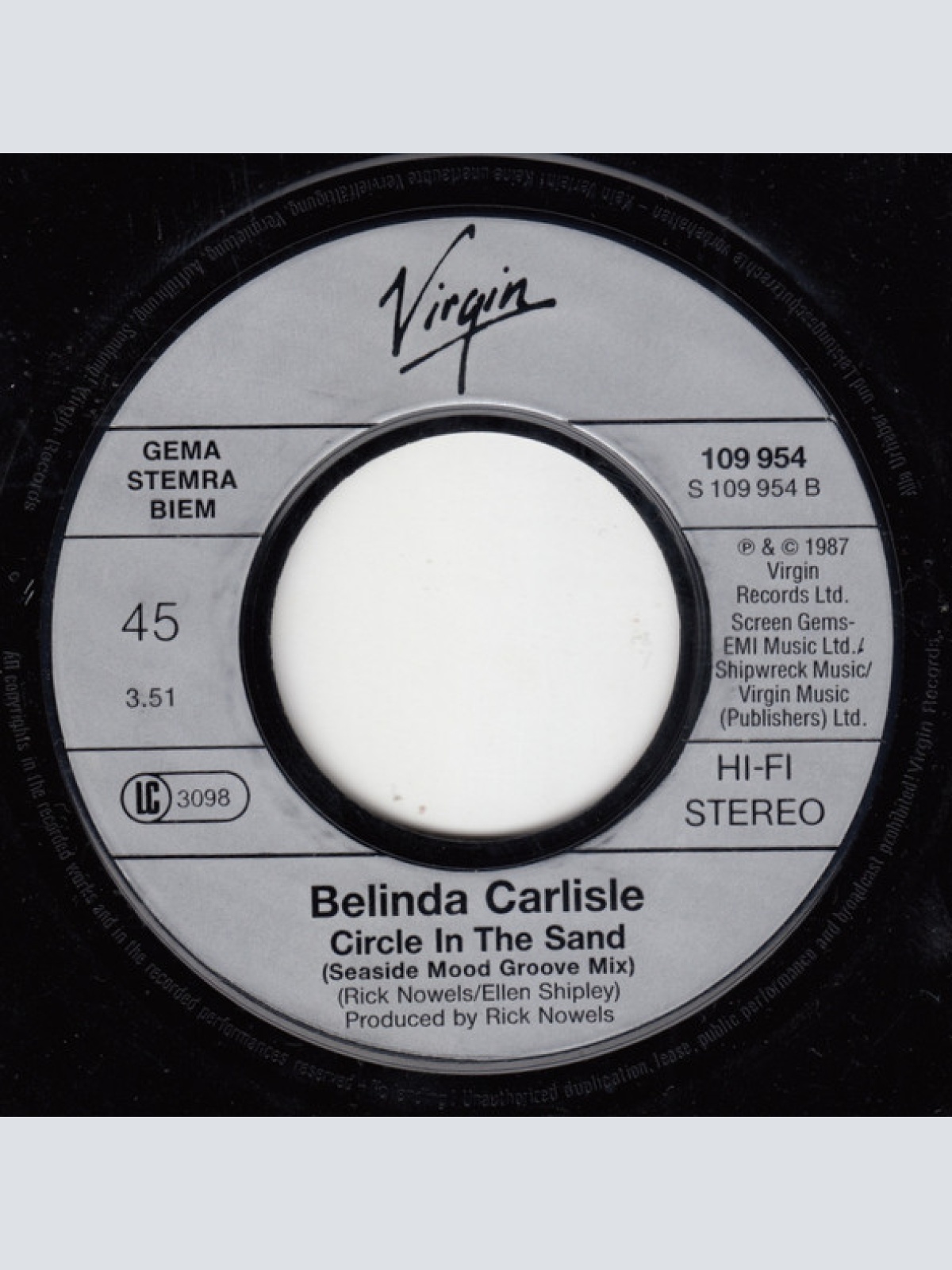 Vinyl / Belinda Carlisle - Circle In The Sand