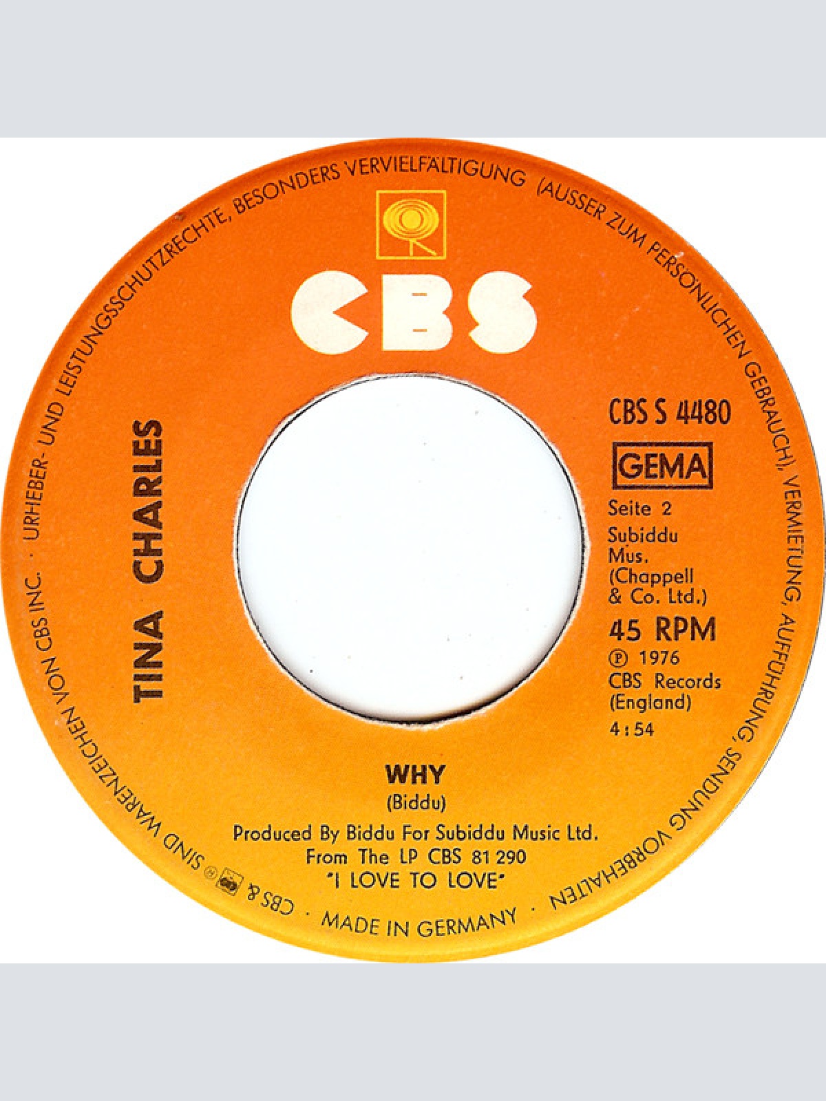 Vinyl / Tina Charles - Dance Little Lady Dance